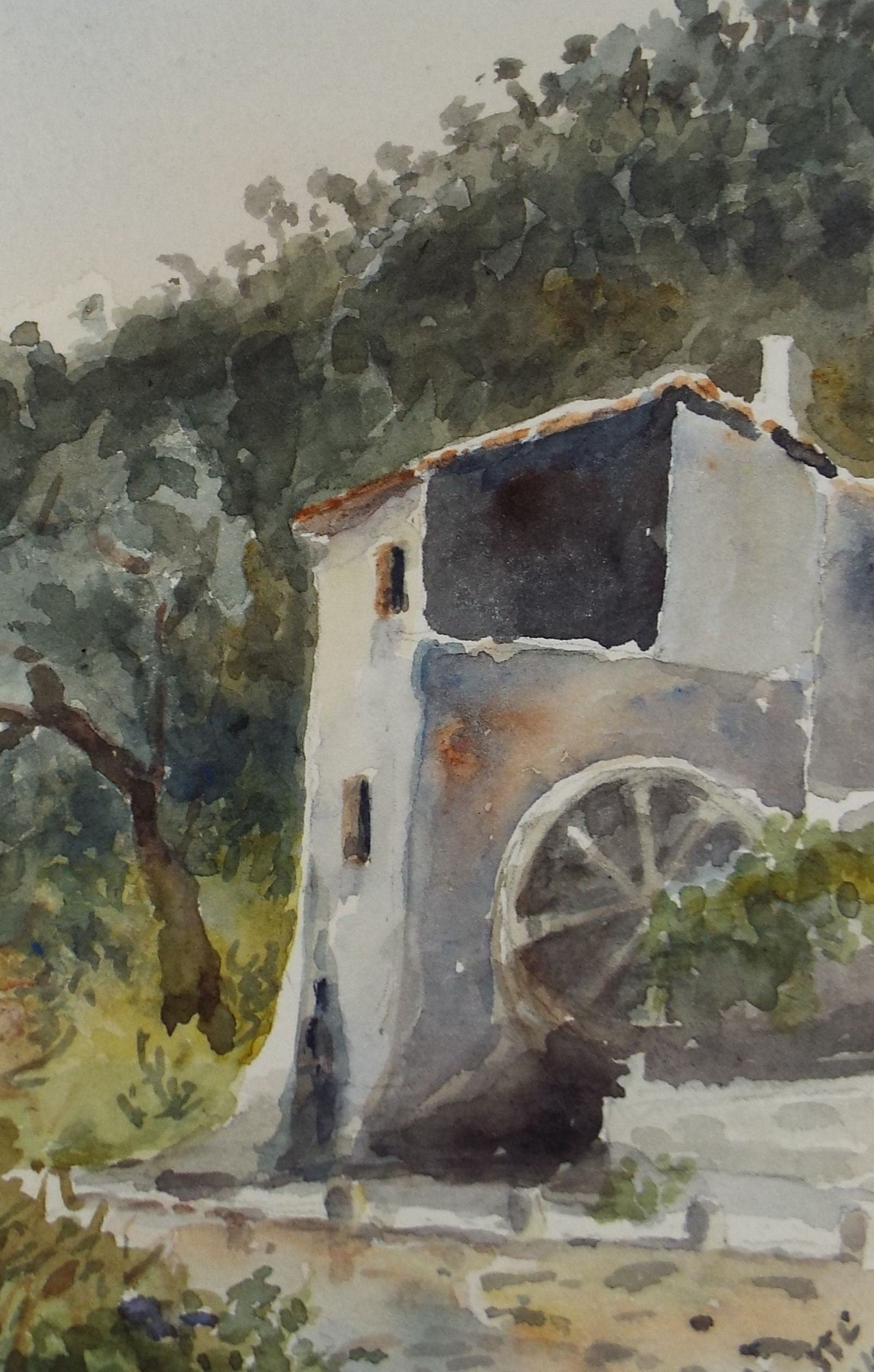 Original Watercolour, 'Water Mill', Robert Hay Drummond, Early 20th Century