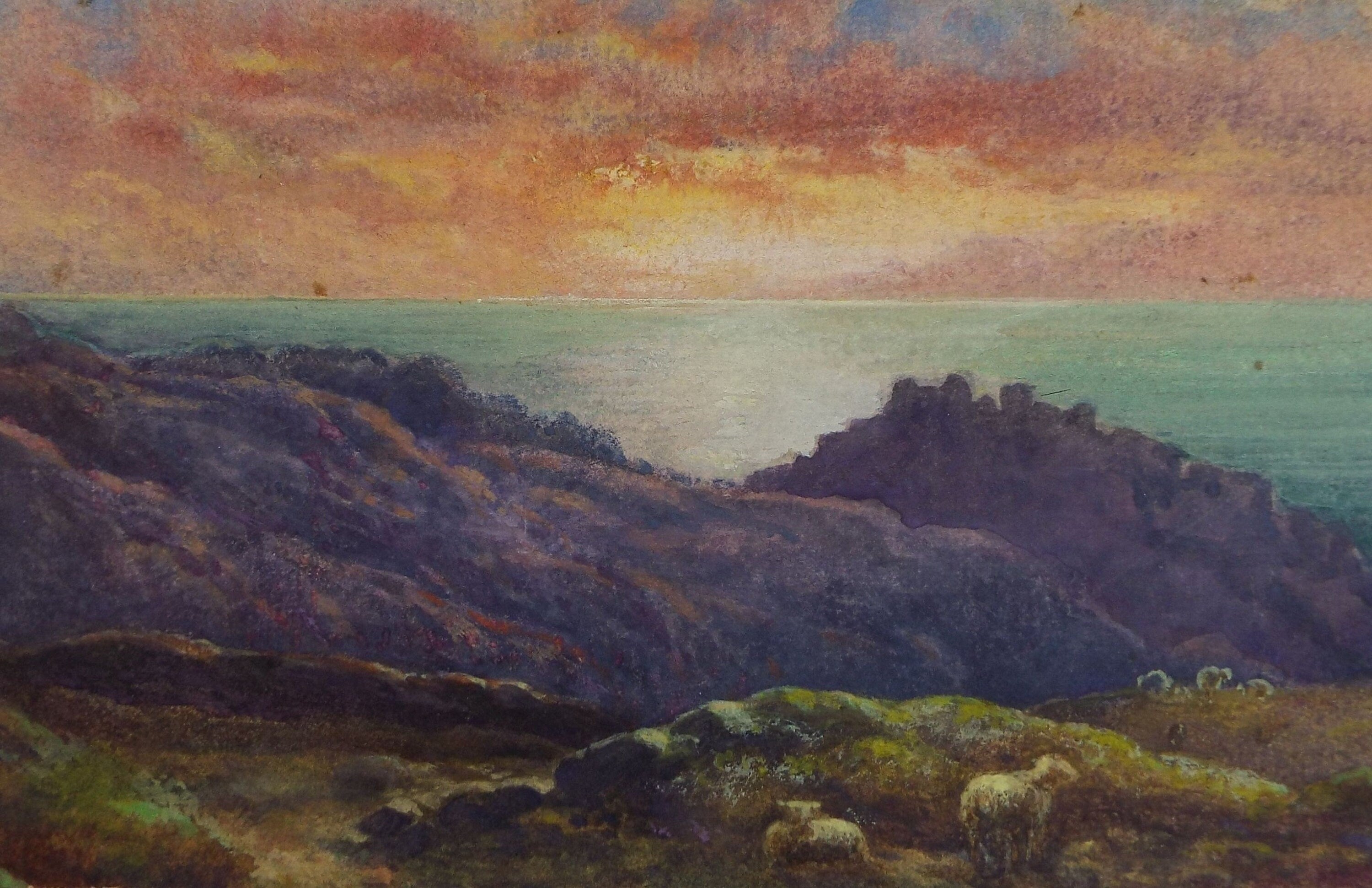 Original Watercolour, ' King Arthur's Castle', Henry R Babb, Early 20th Century