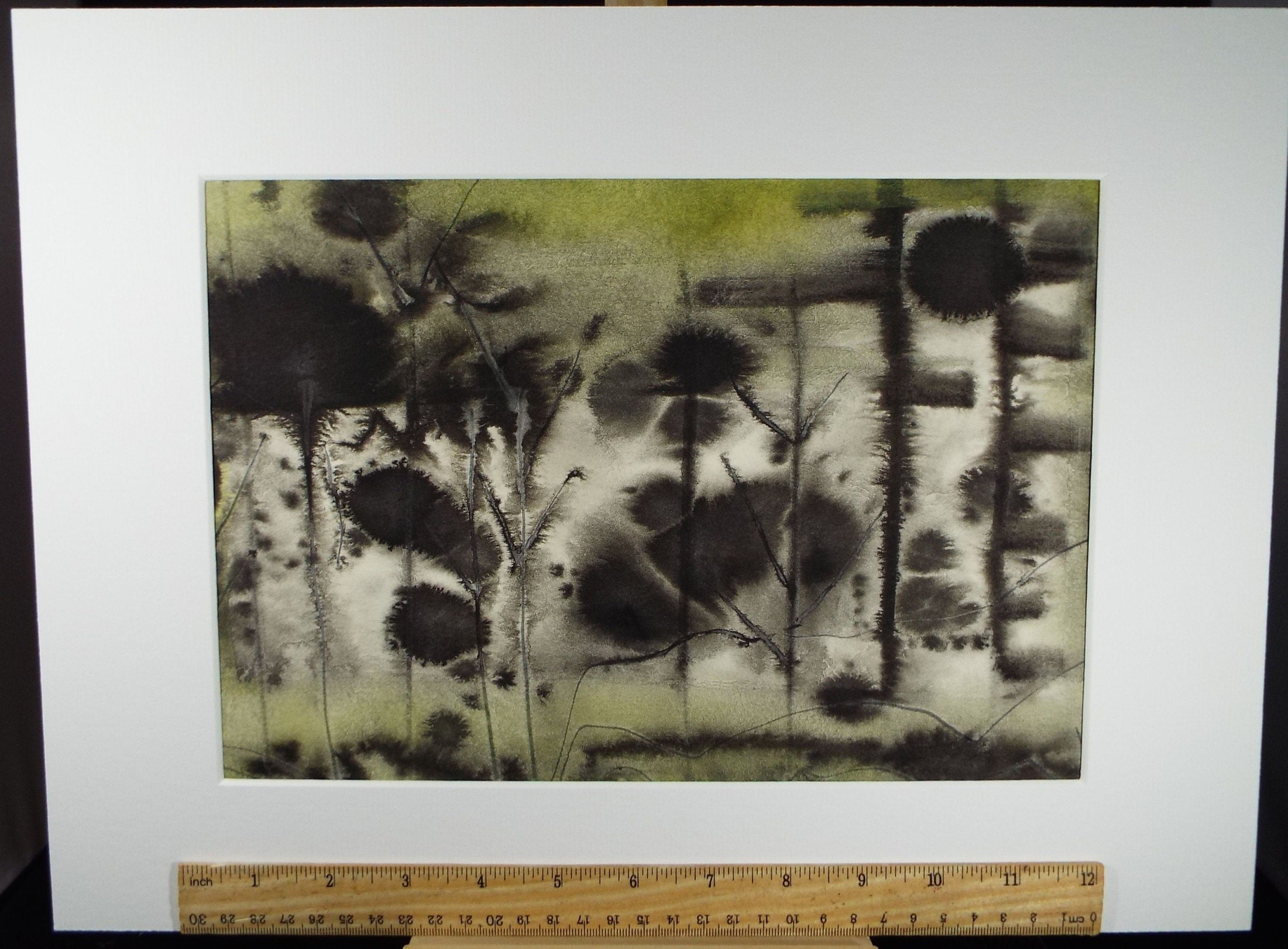 Original Watercolour, 'Impressionist Woodland' 1990's, Artist Uknown