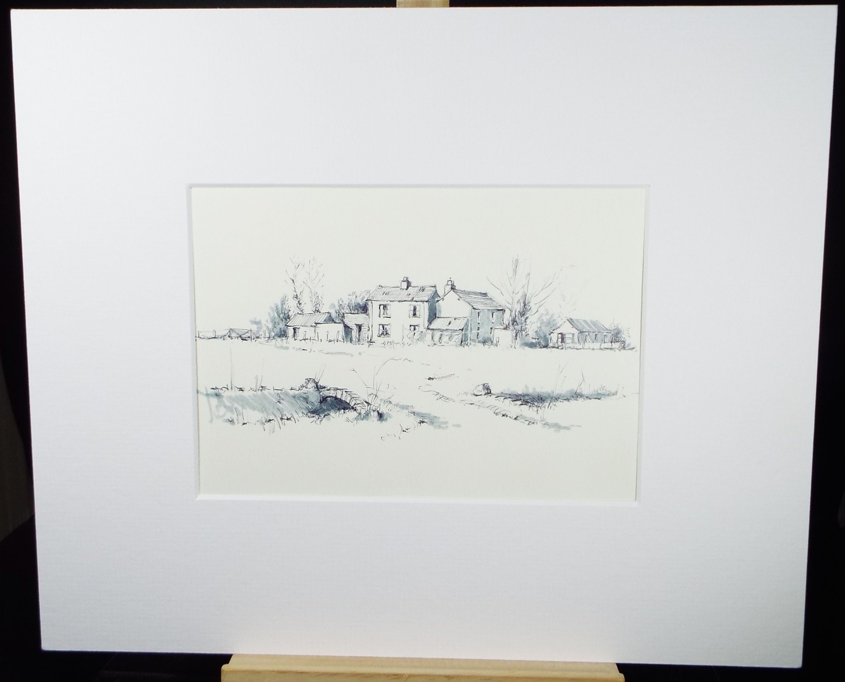 Original Watercolour & Ink, 'Oldbury Nait', Dated 1997, Artist Unknown