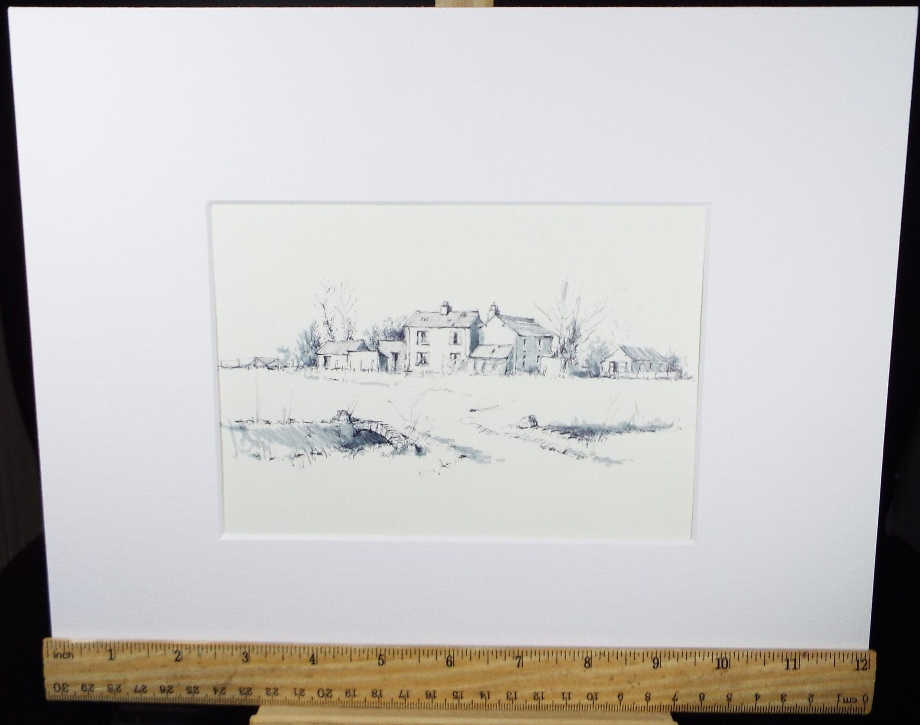 Original Watercolour & Ink, 'Oldbury Nait', Dated 1997, Artist Unknown