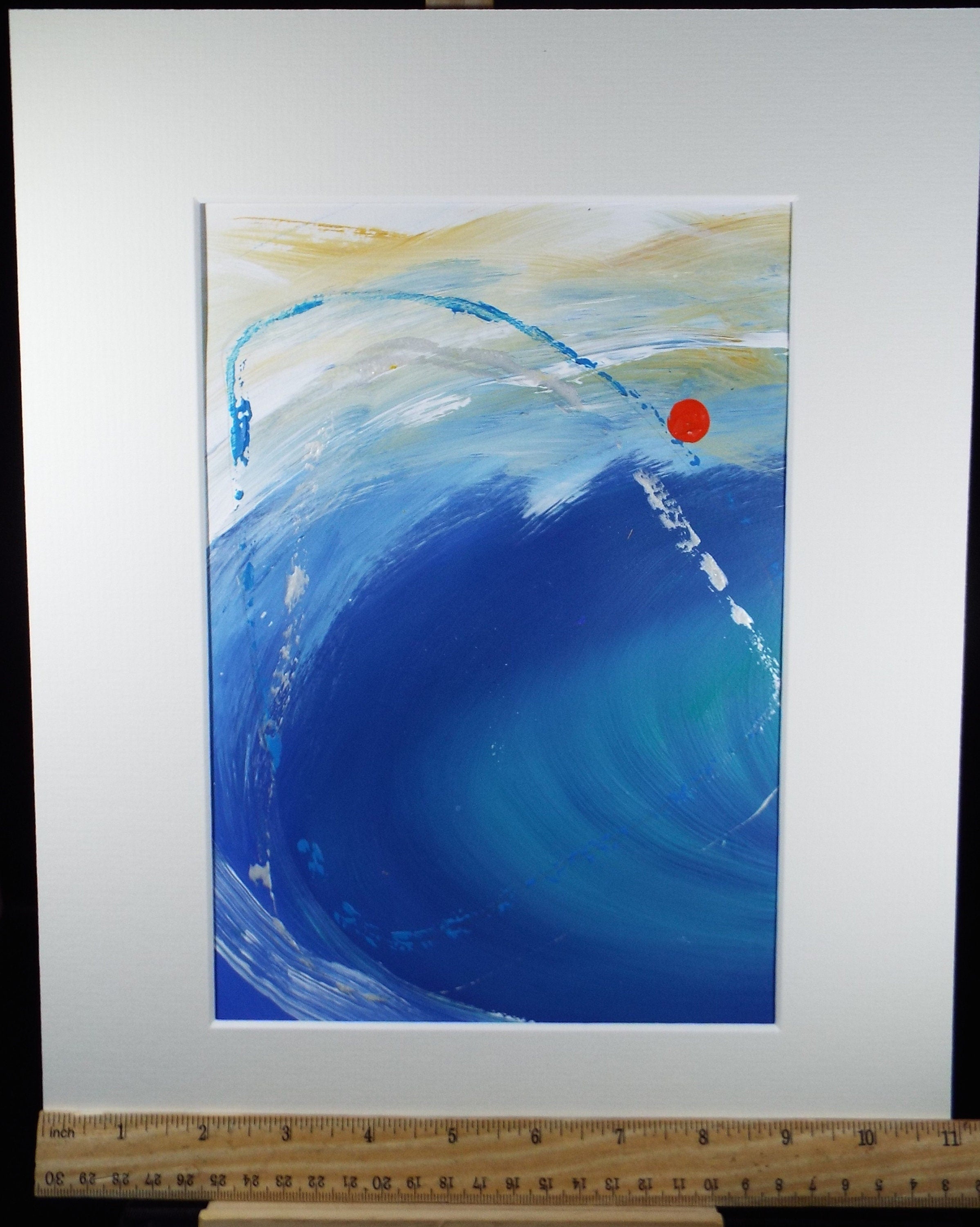 Original Watercolour & Gouache,'Blue Loop', circa 2000, Gordon Couch (20th Century British)