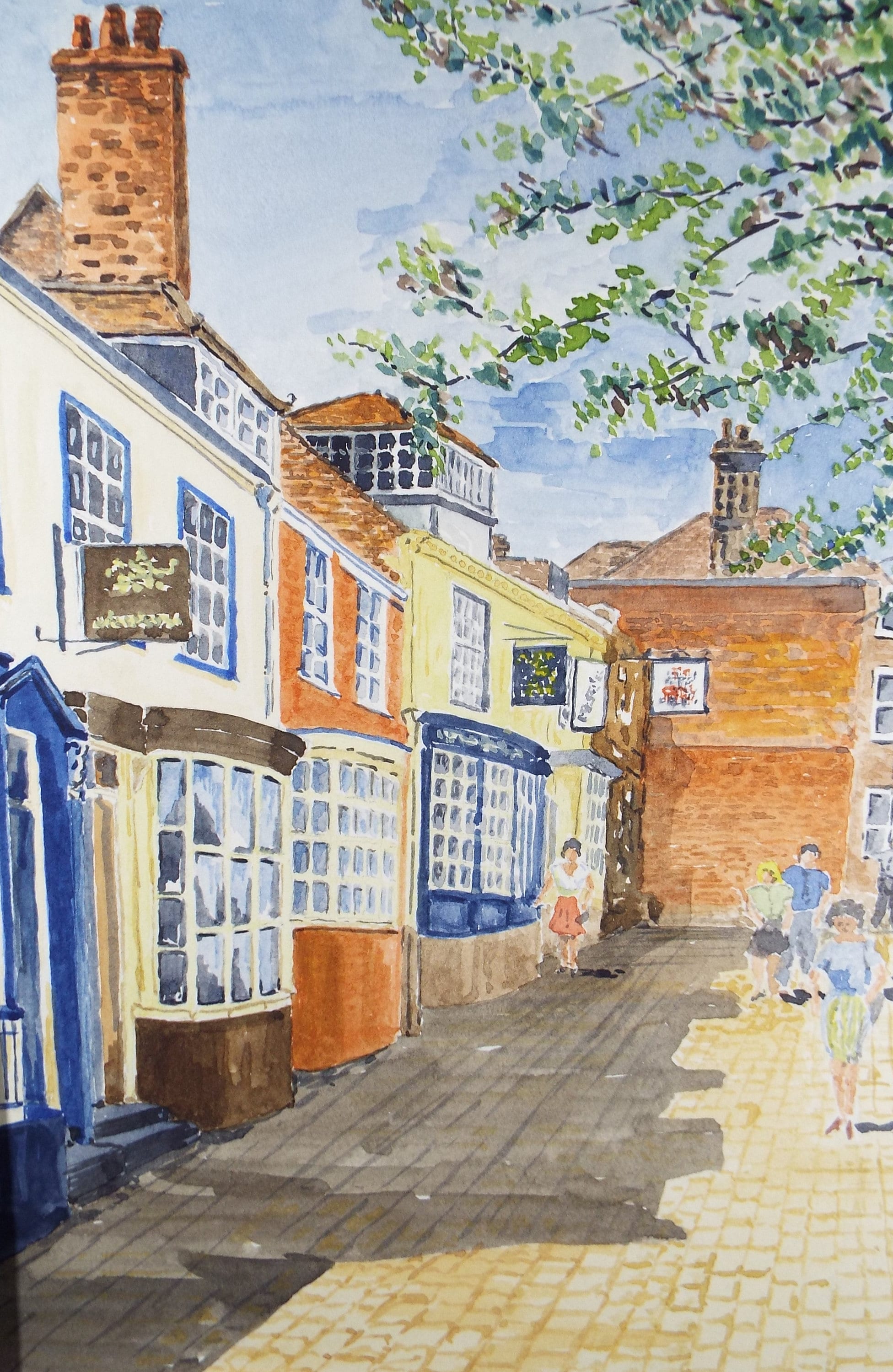 Original Watercolour, 'Lymington', Monogram PL, Circa 1990's