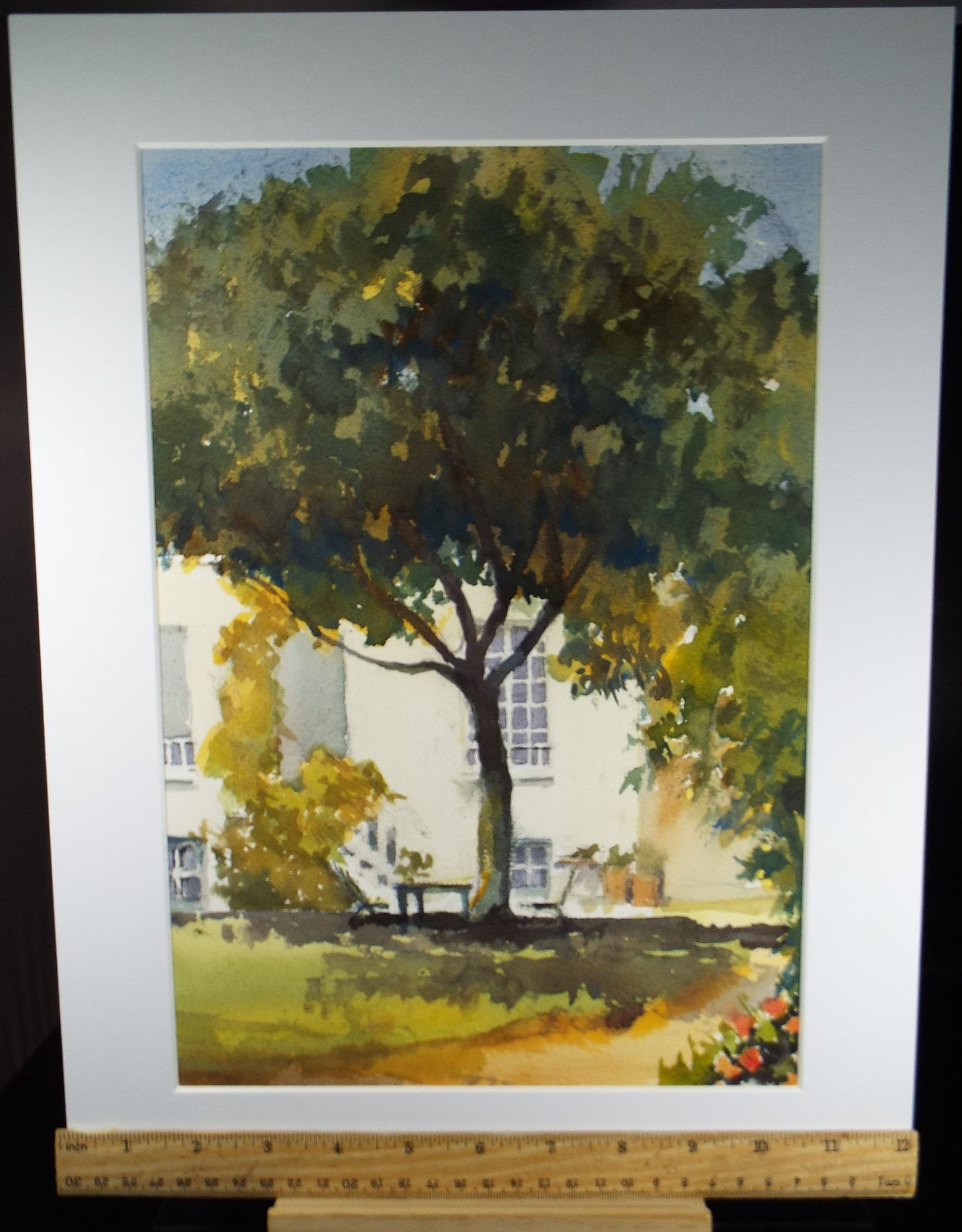 Original Watercolour on Paper, 'Summer Garden', Paul Winby, Circa 1990's