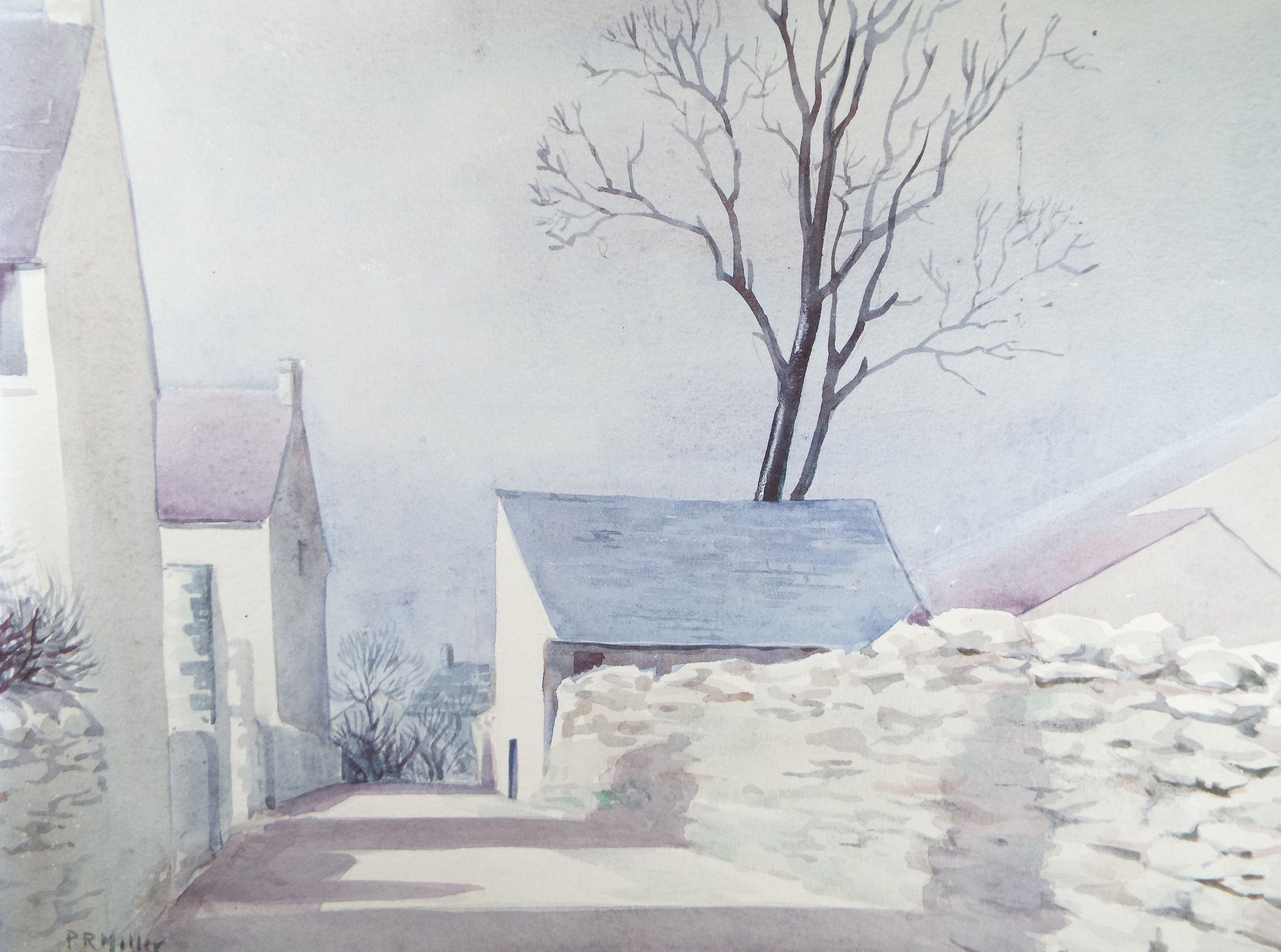 Original Watercolour, 'Fairfield' c1960's, P.R. Miller