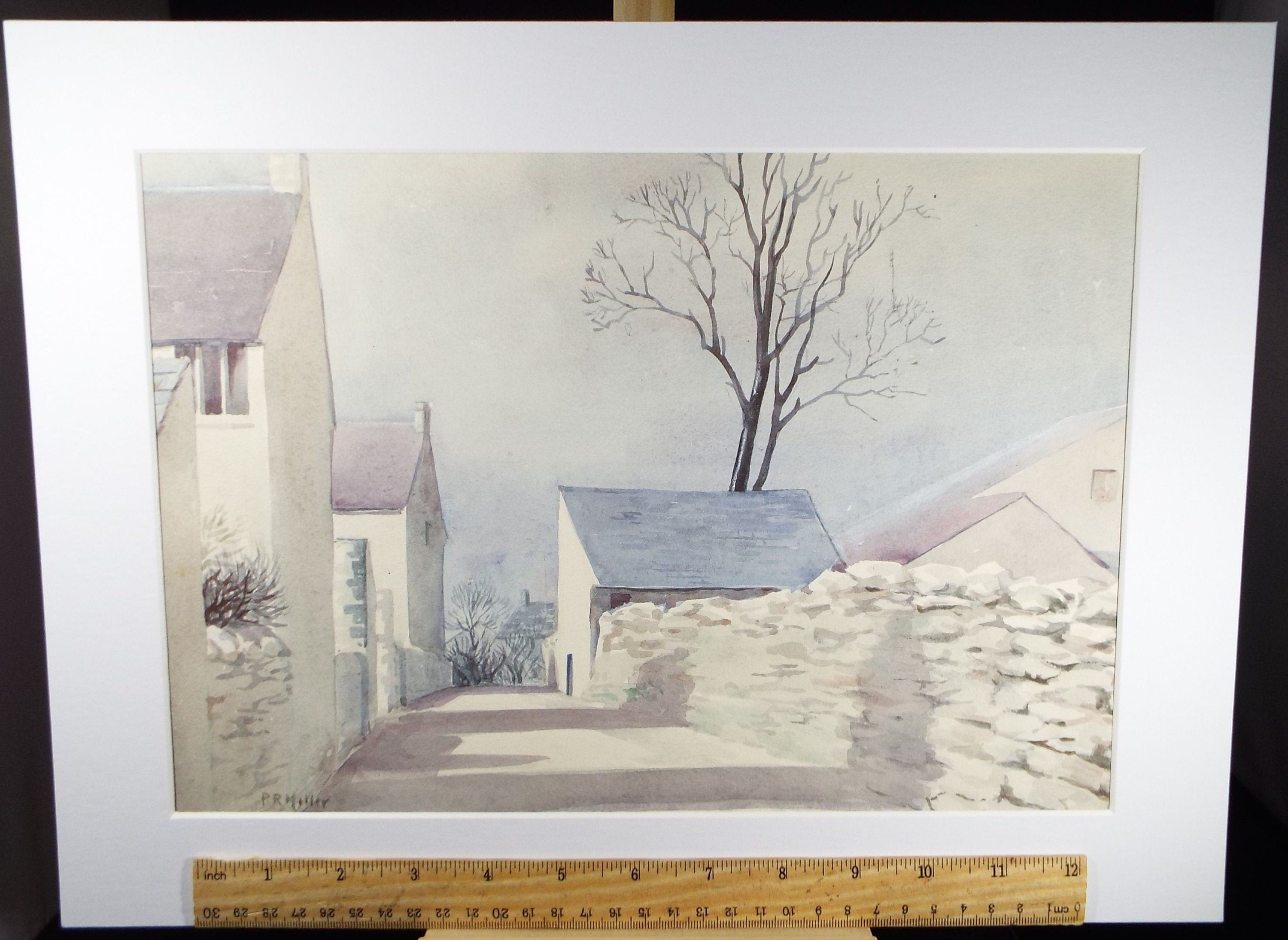 Original Watercolour, 'Fairfield' c1960's, P.R. Miller