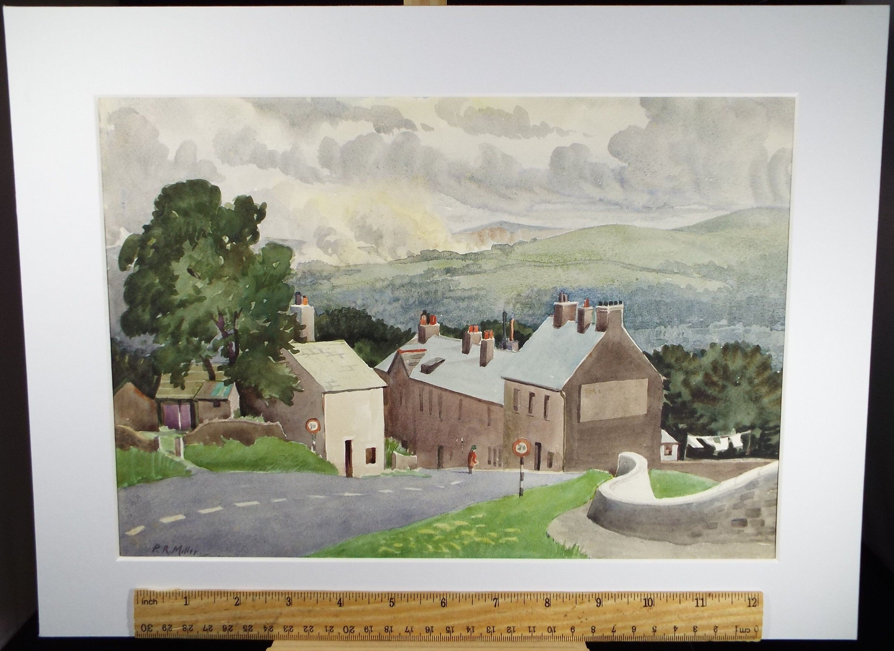 Original Watercolour, 'Manchester Road, Buxton', c1960's, P.R. Miller