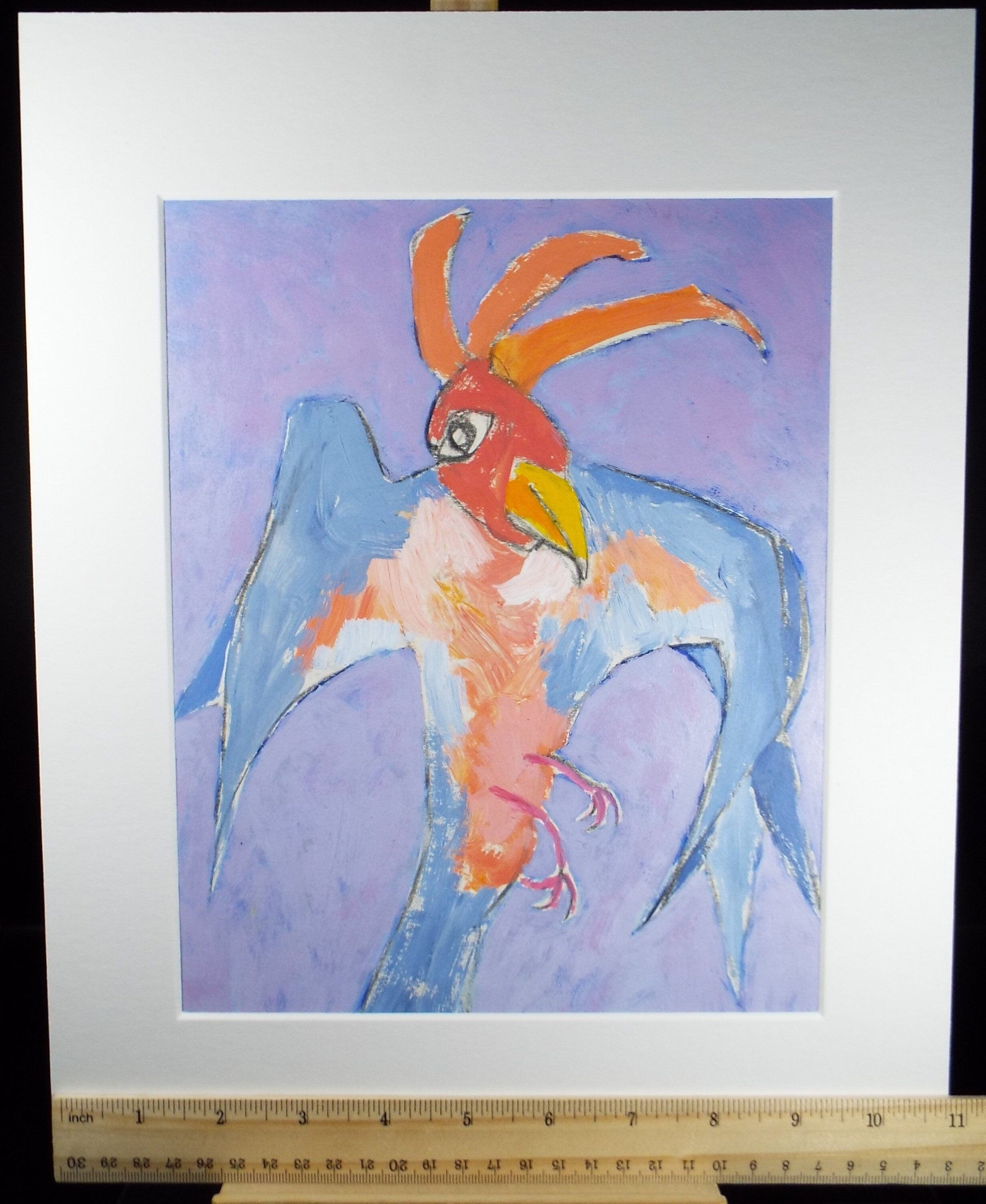 Barbara Karn (b1949), Original Gouache & Acrylic ,'Study of A Parrot', Circa 2000