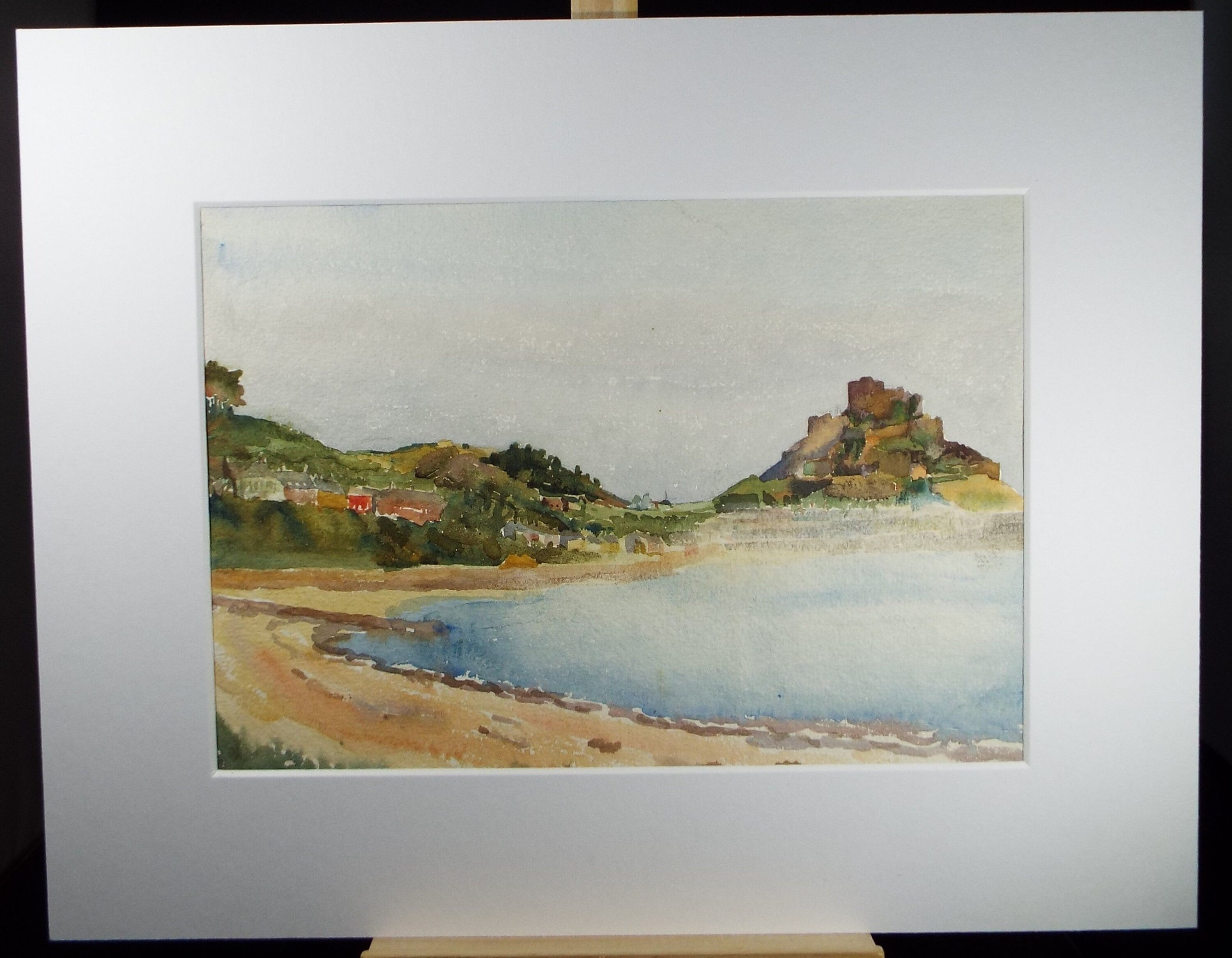 Original Watercolour, 'St michael's mount', Circa 1970's , Artist Unknown