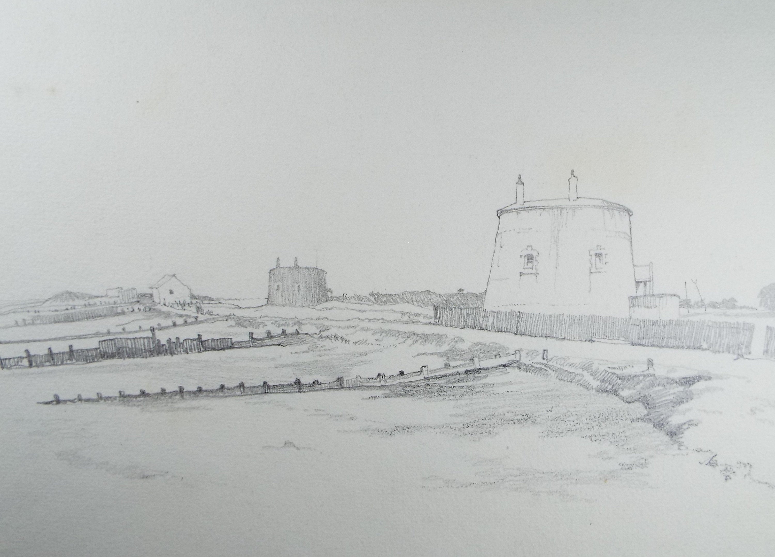 Original Pencil Drawing, 'St Leonards-on-sea', circa 1930's , Artist Unknown