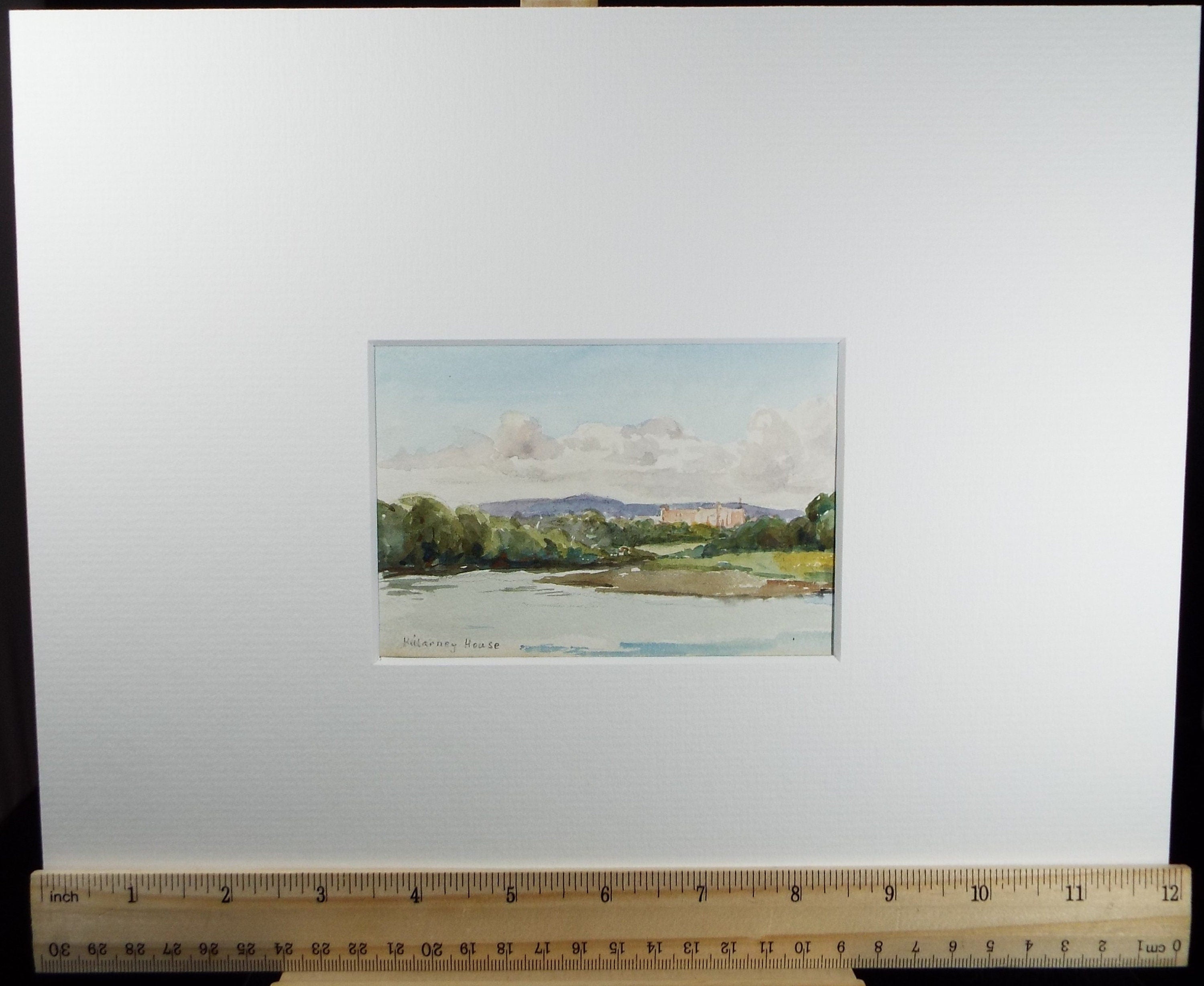 Original Watercolour on Paper, 'Kilarney House', Circa 1930's , Artist Unknown