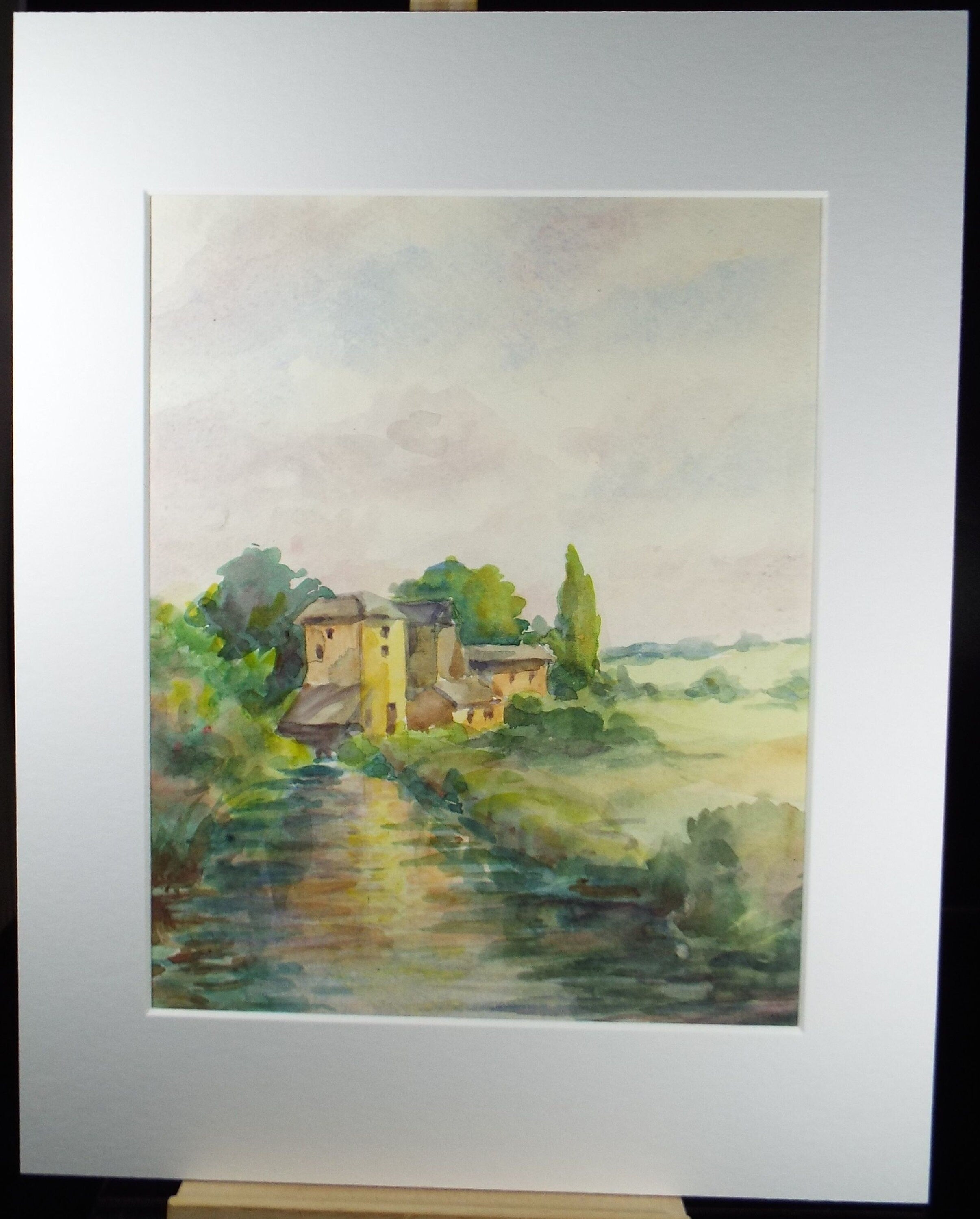 Original Watercolour, 'The Water Mill', Circa 1950's, C R Chase (1893-1988)