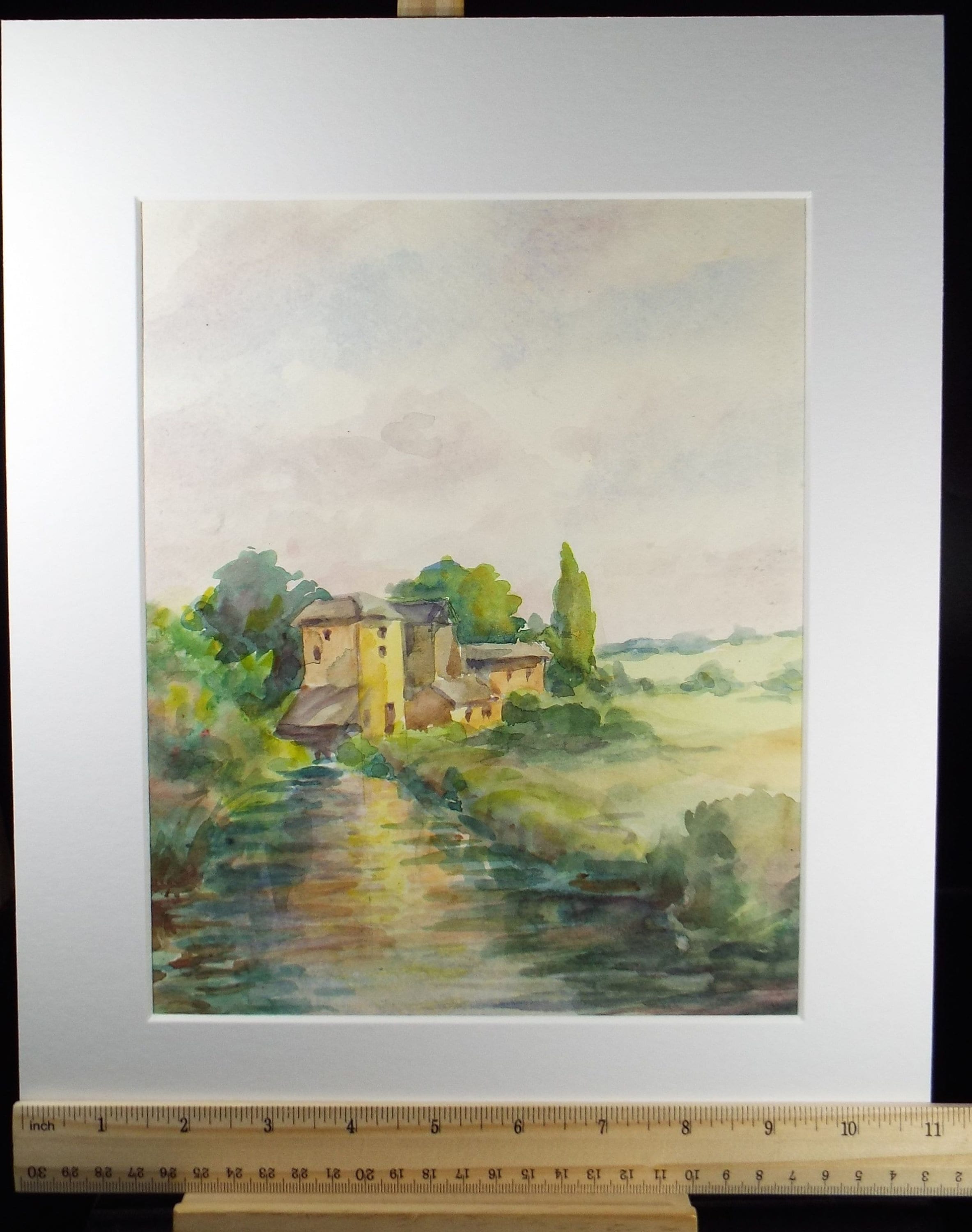 Original Watercolour, 'The Water Mill', Circa 1950's, C R Chase (1893-1988)