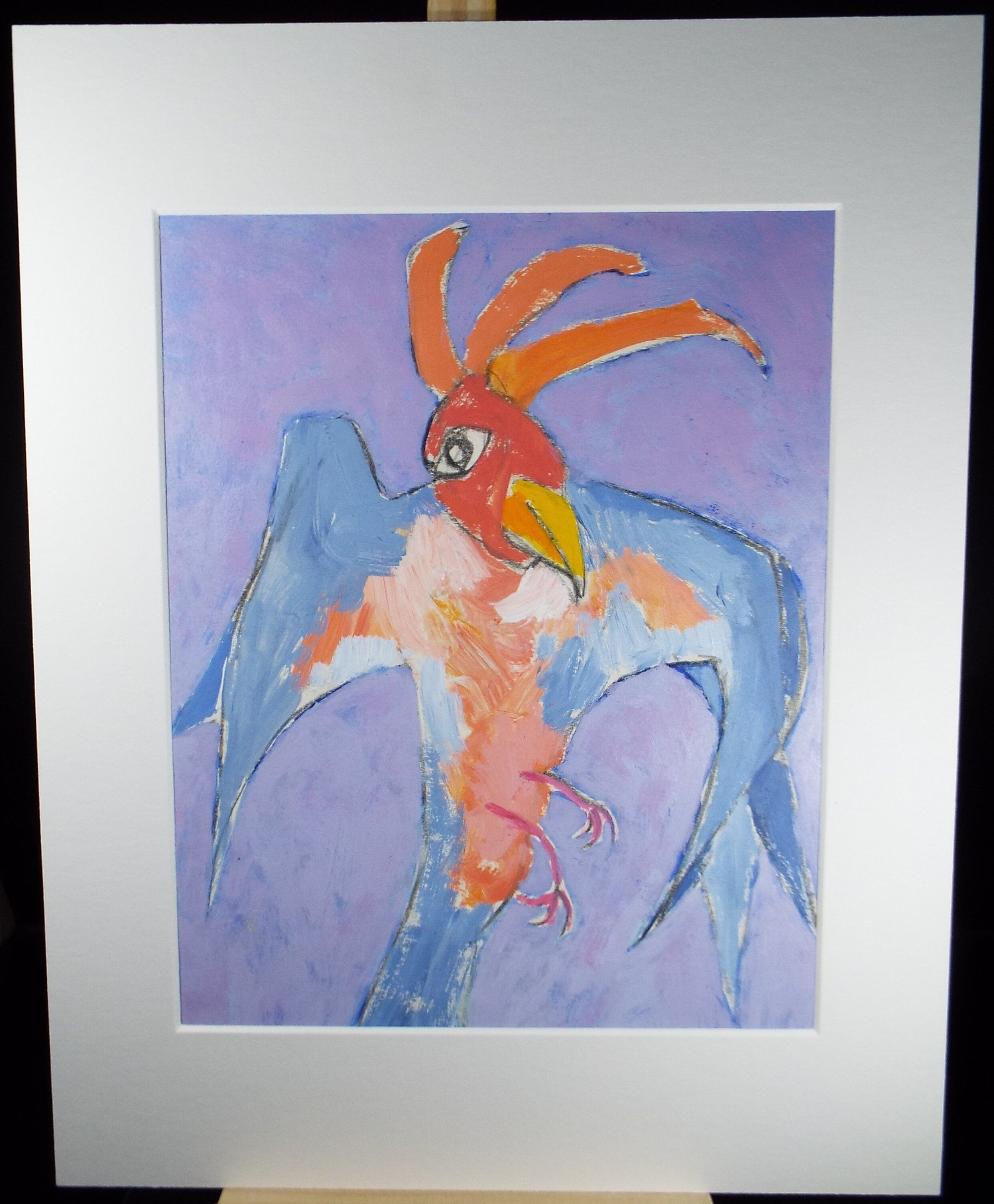 Barbara Karn (b1949), Original Gouache & Acrylic ,'Study of A Parrot', Circa 2000