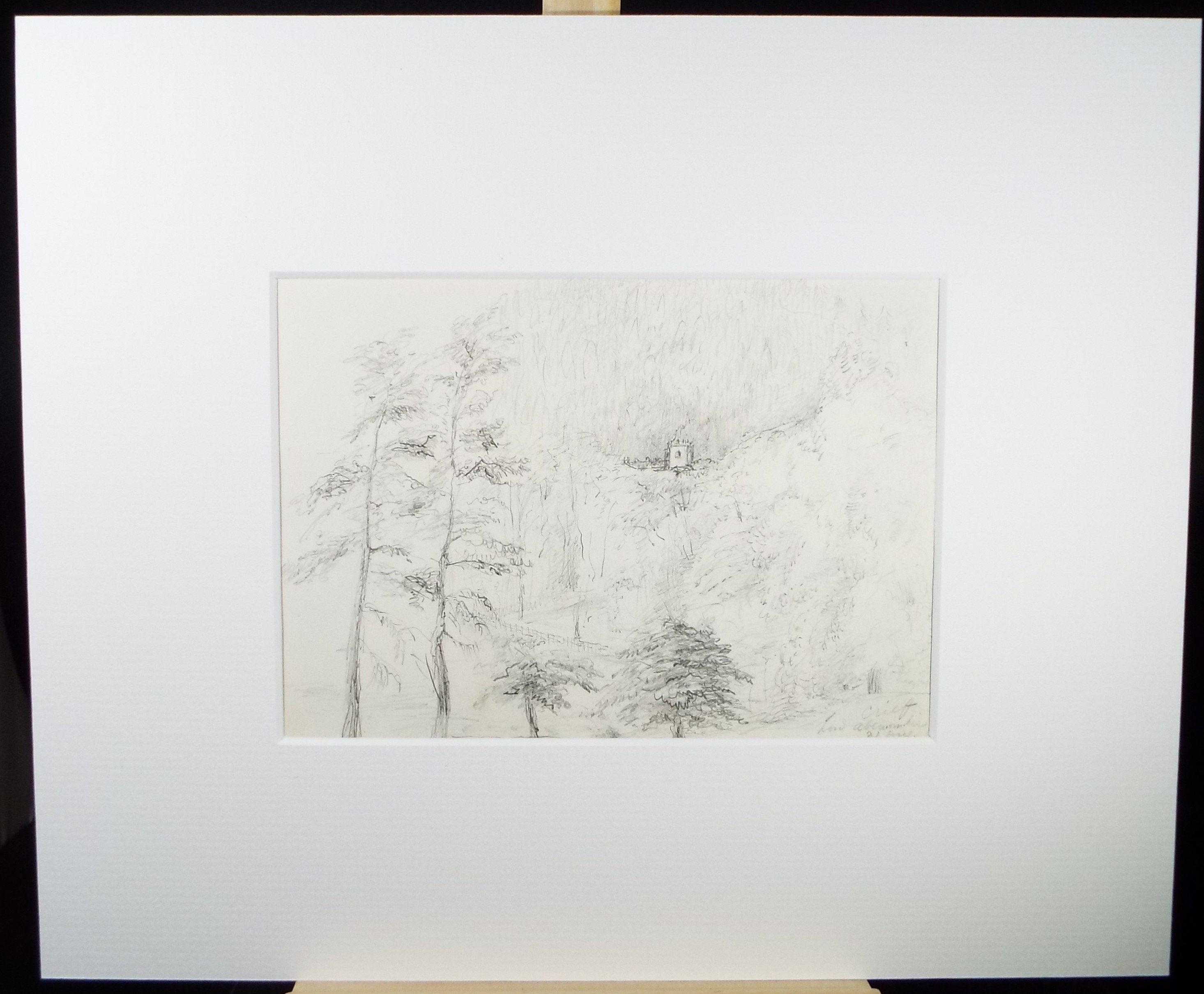 Original Pencil Drawing 'Creiff', Dated 1869, William Brenchley Rye (1818-1901)