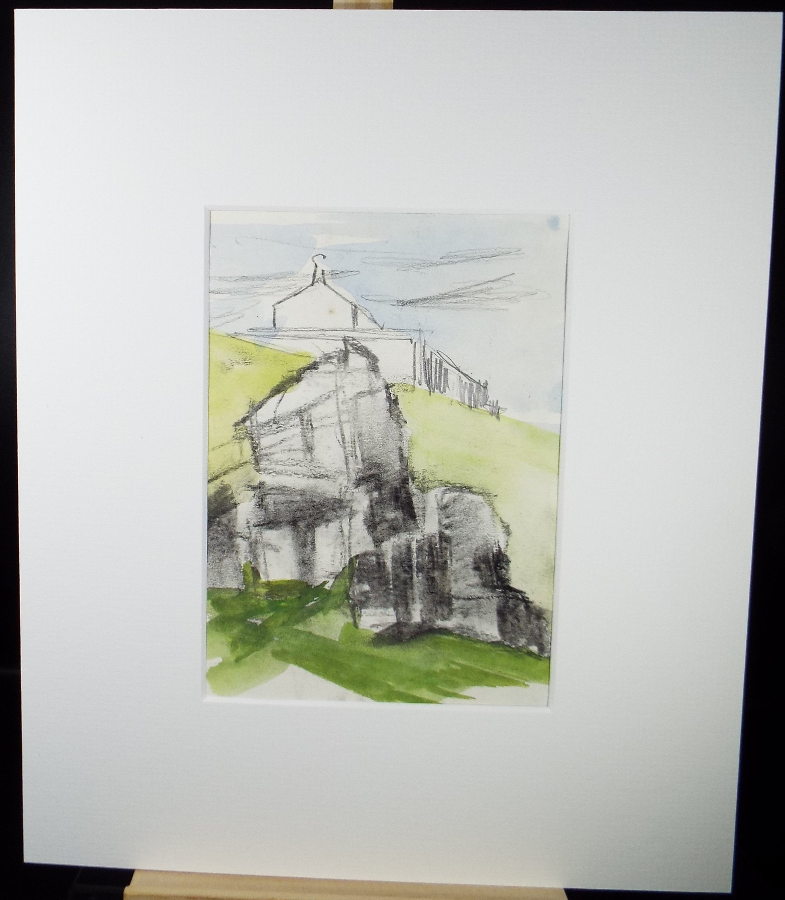 Original Watercolour, 'Coastal Farmhouse', Graham Benton RBSA (1934-2022), Circa 1990's