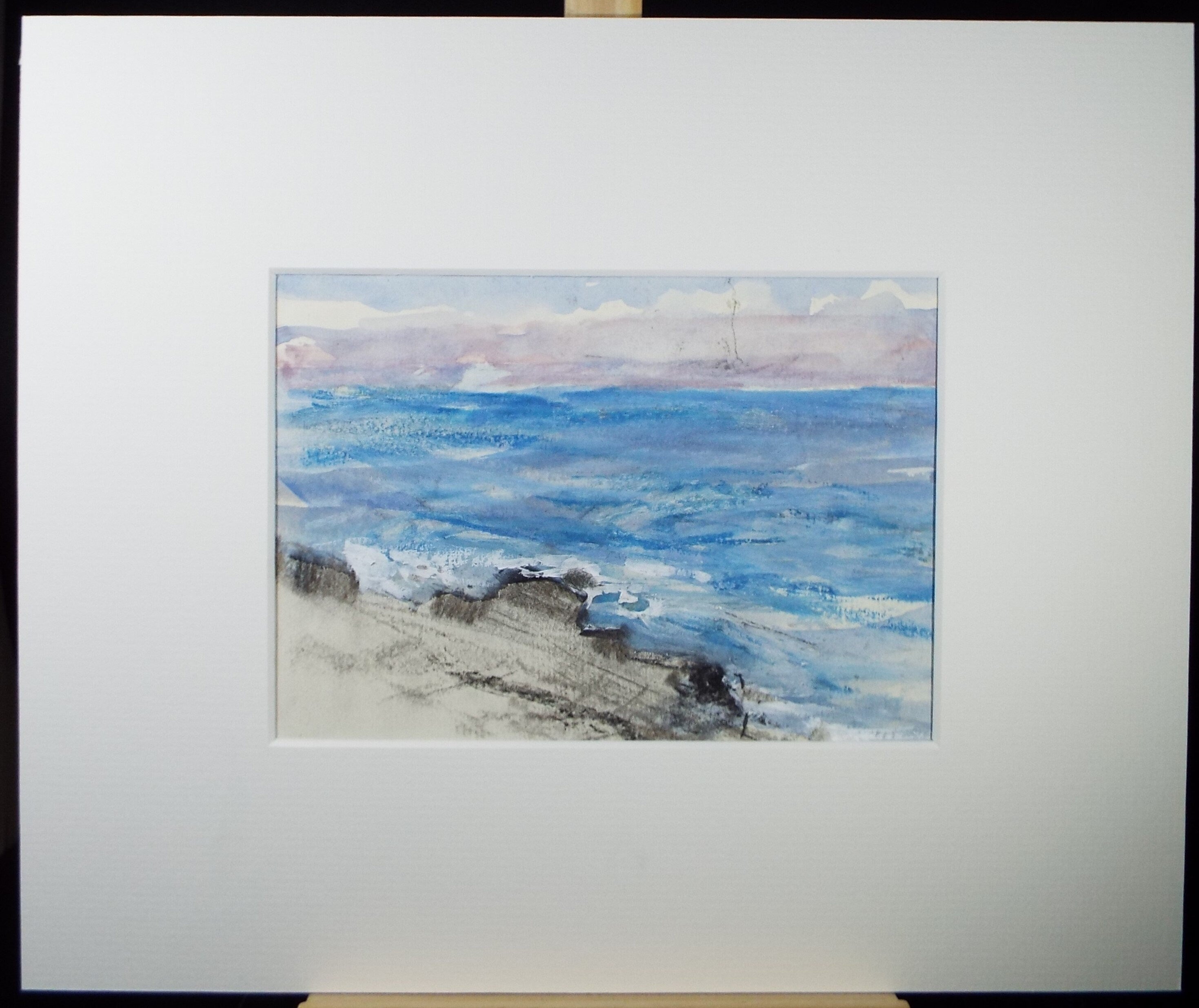 Original Watercolour, 'A Blue Sea', Graham Benton RBSA (1934-2022), Circa 1990's