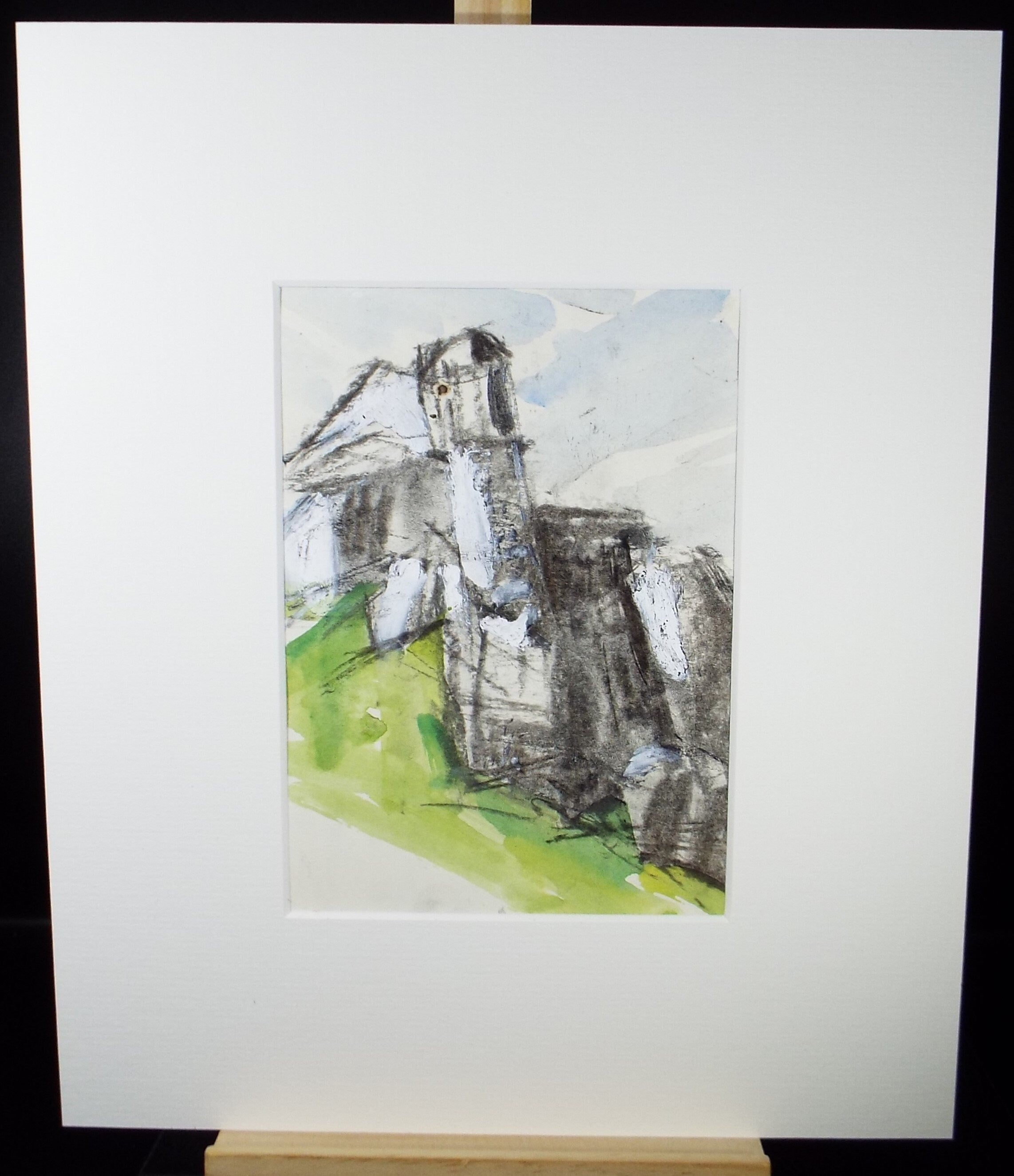 Original Watercolour, 'Coastal Cliffs', Graham Benton RBSA (1934-2022), Circa 1990's