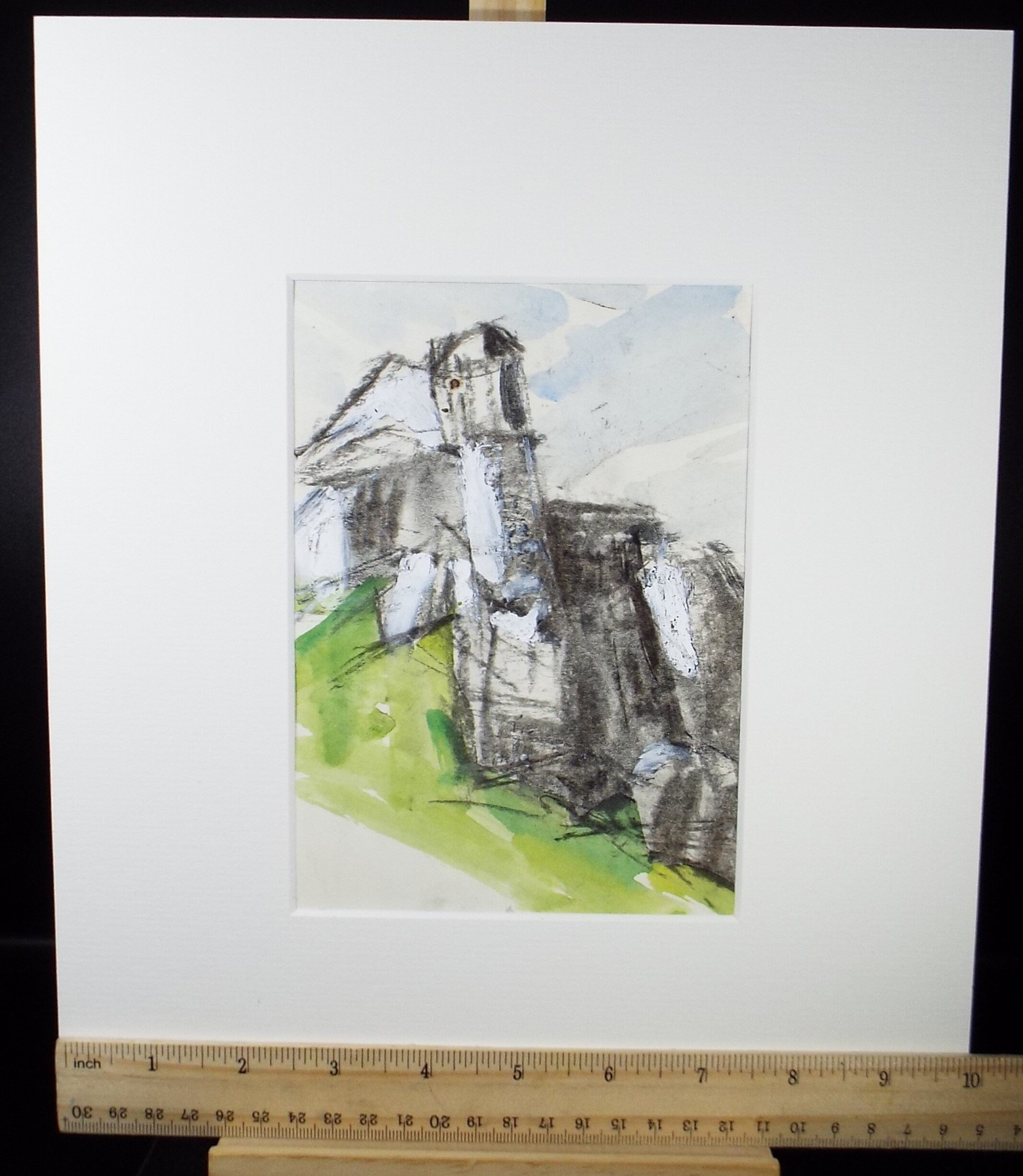 Original Watercolour, 'Coastal Cliffs', Graham Benton RBSA (1934-2022), Circa 1990's