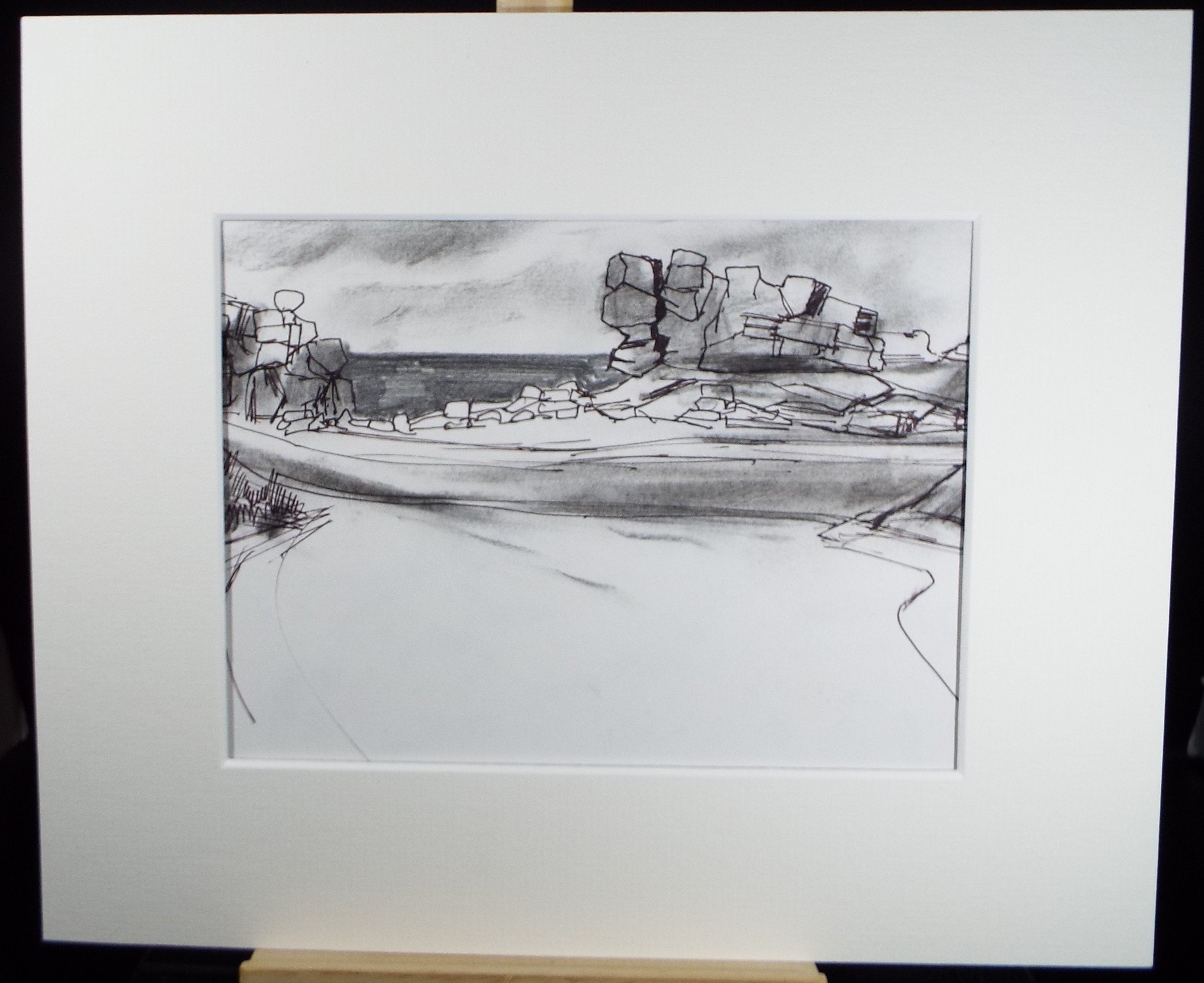 Original Ink & Watercolour, 'Man's Head ', Graham Benton RBSA (1934-2022), Circa 1990's