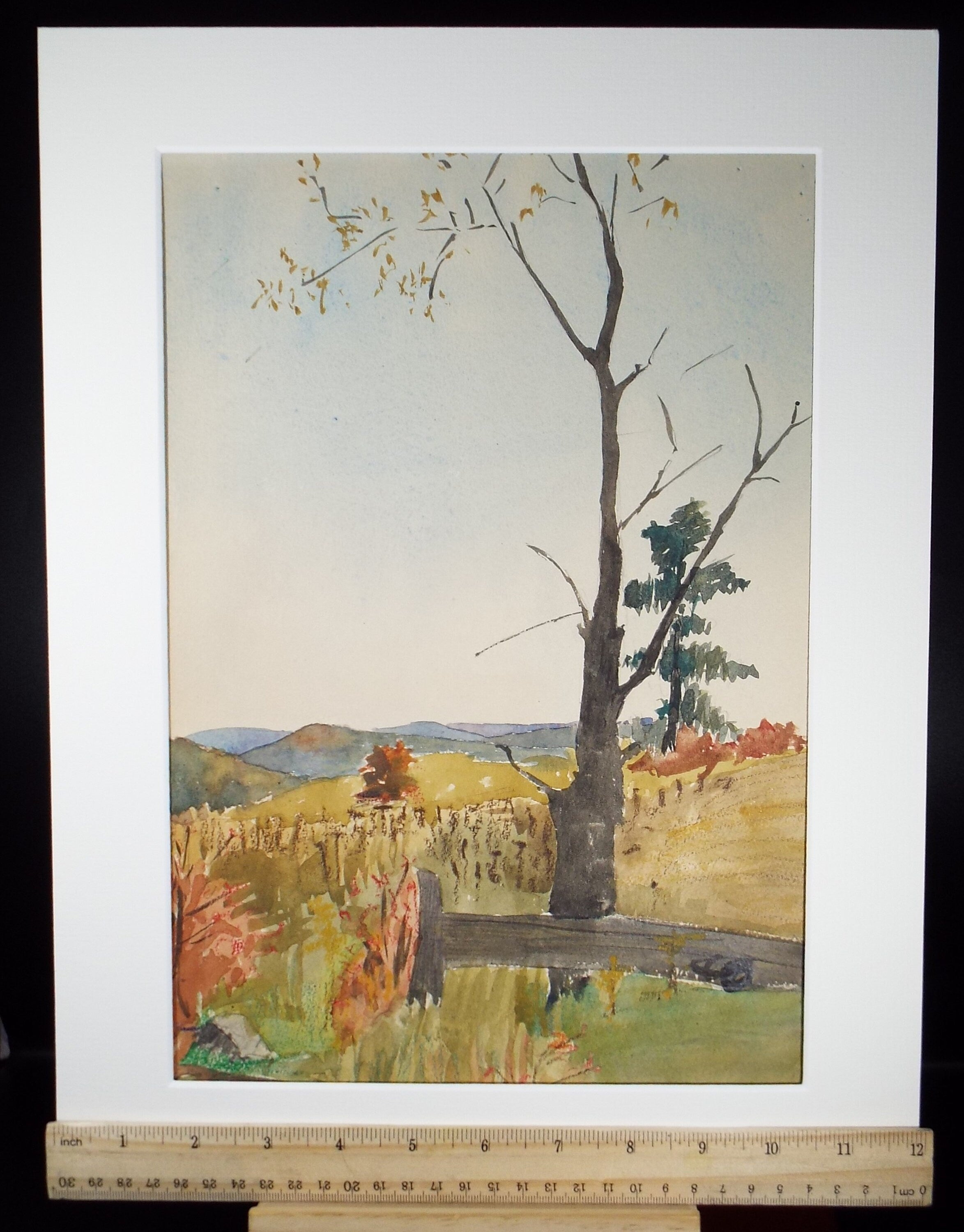 Original Watercolour ,'Autumn Landscape', Attr. William Walls 1860-1942 ARSA, RSW, RSA, Circa 1920's
