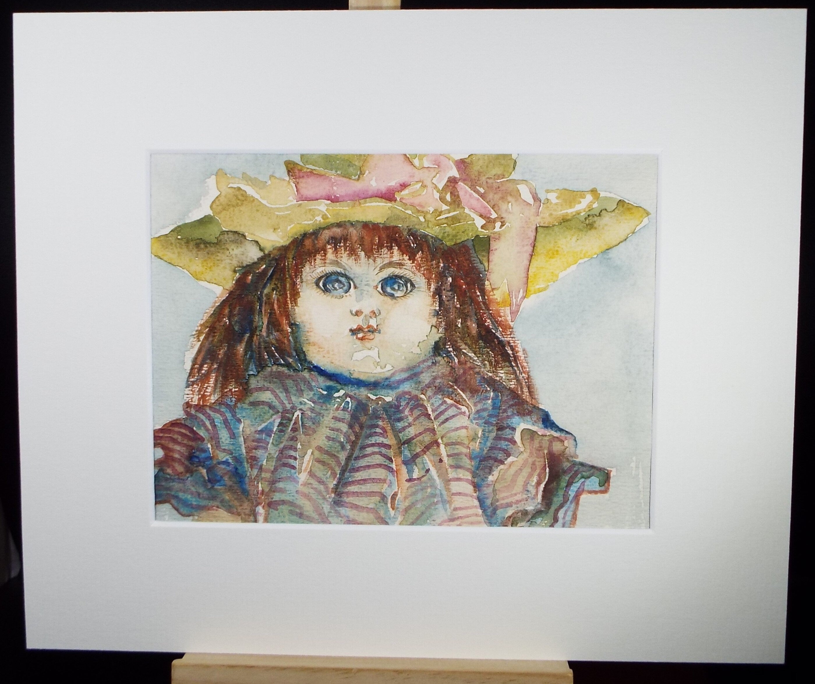 Original Watercolour, 'A Doll Study', c1990s, Karla Buchel (b1933), Dutch School