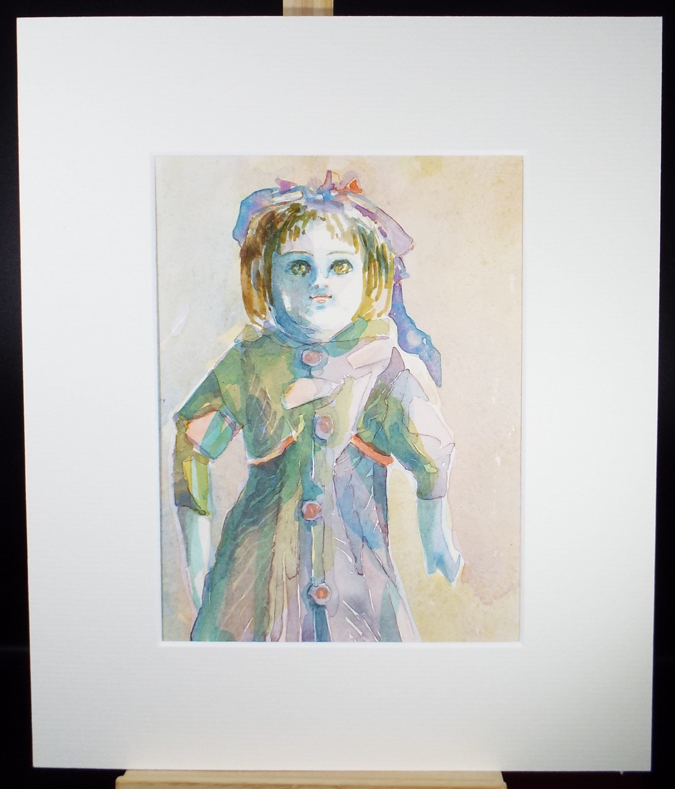 Original Watercolour, 'A Doll Study', c1990s, Karla Buchel (b1933), Dutch School