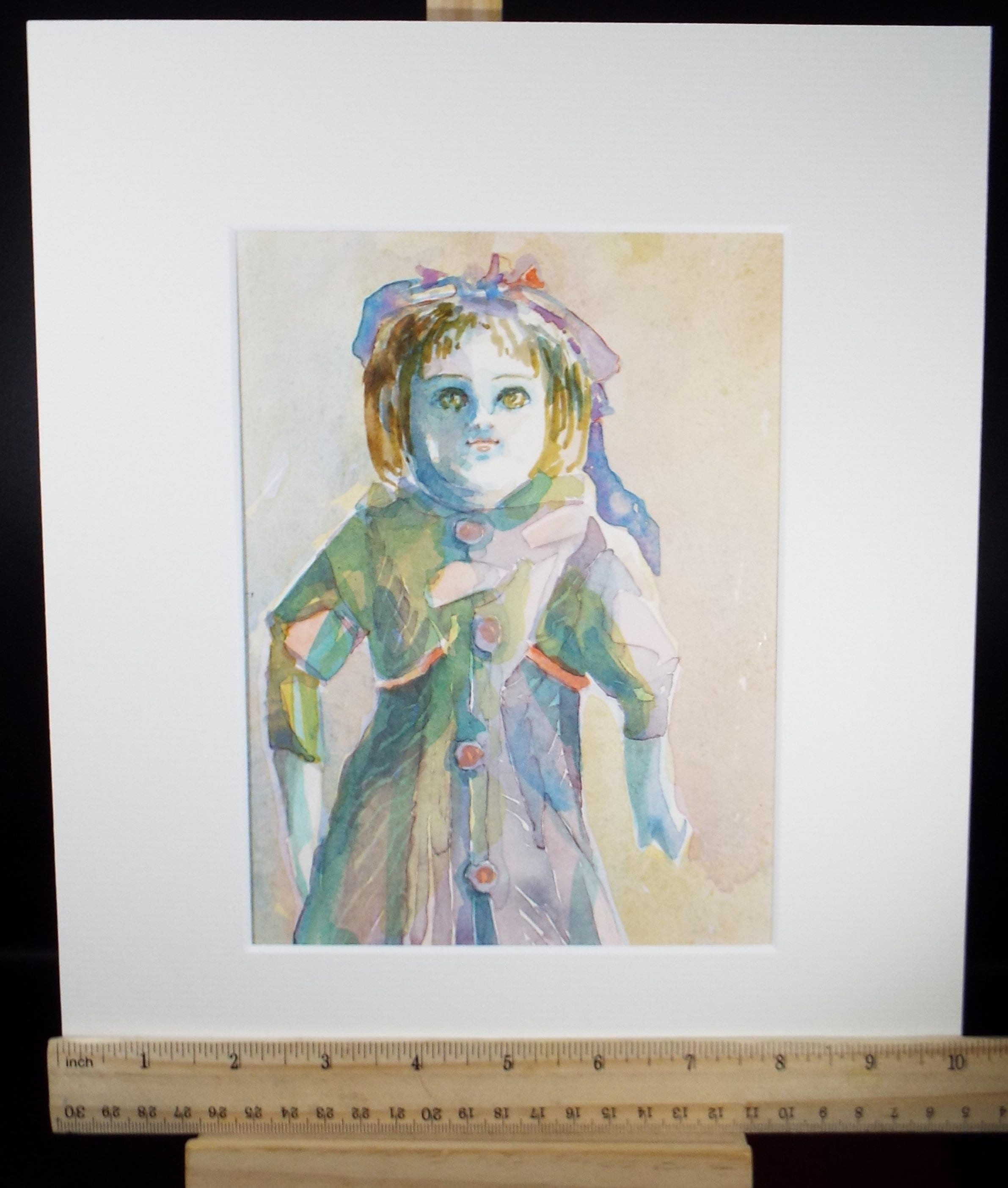 Original Watercolour, 'A Doll Study', c1990s, Karla Buchel (b1933), Dutch School