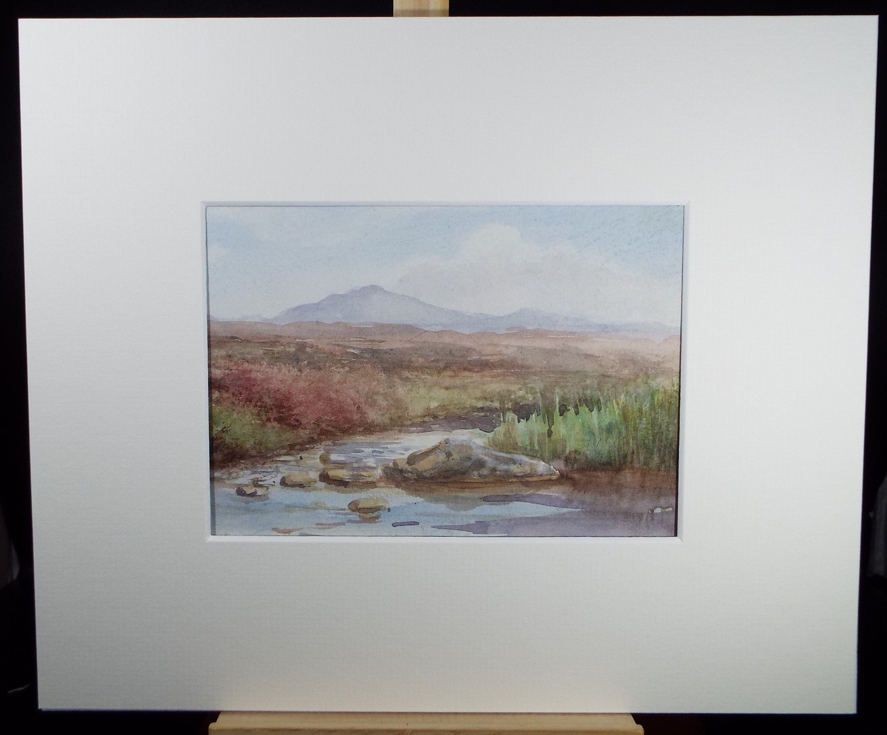 Original Watercolour Sketch, 'Highland Stream', c1910, Unknown Artist