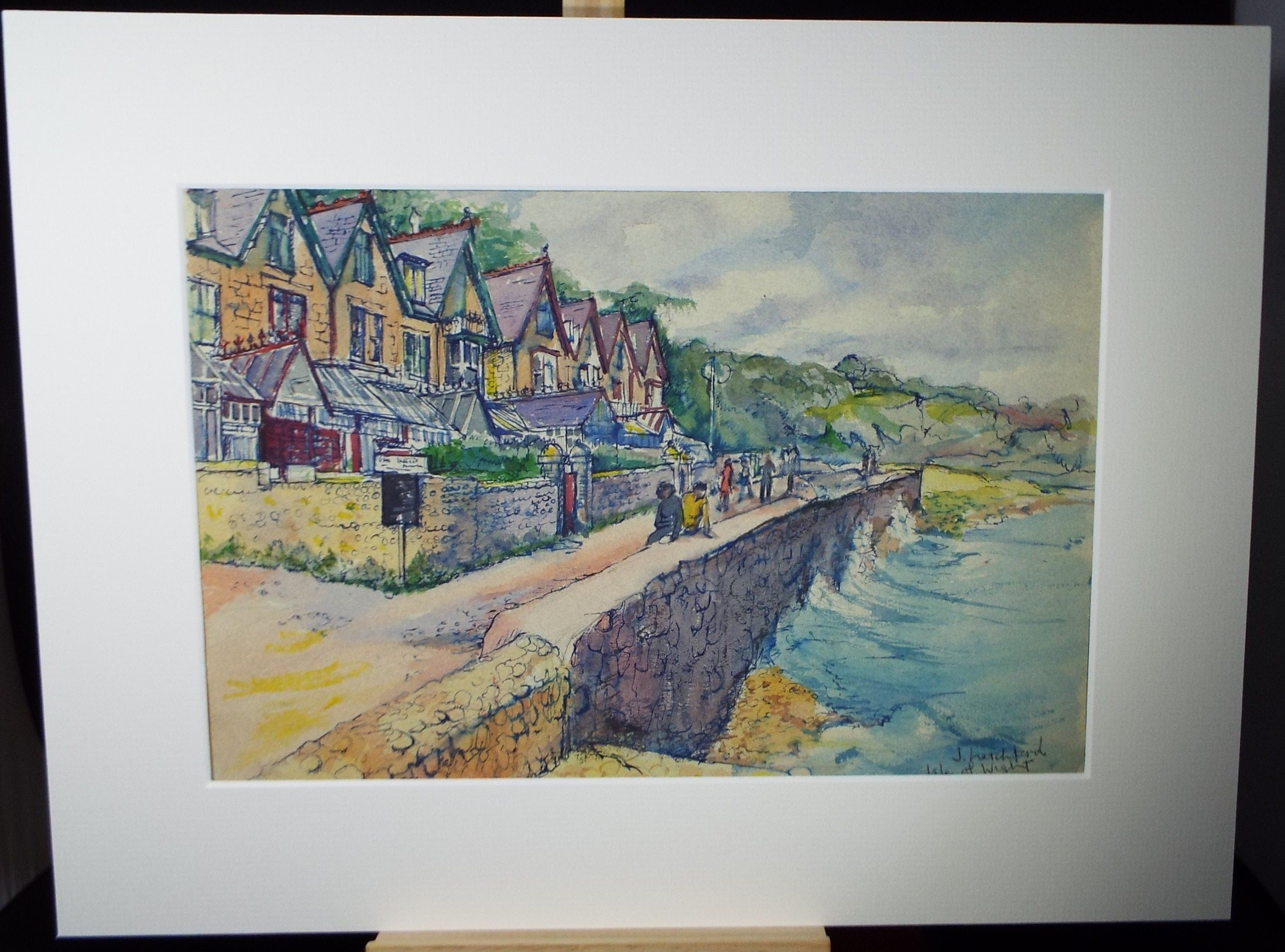 Original Watercolour, 'Shanklin, Isle of Wight, Circa 1980's, Dated 1985, Joyce Letchford