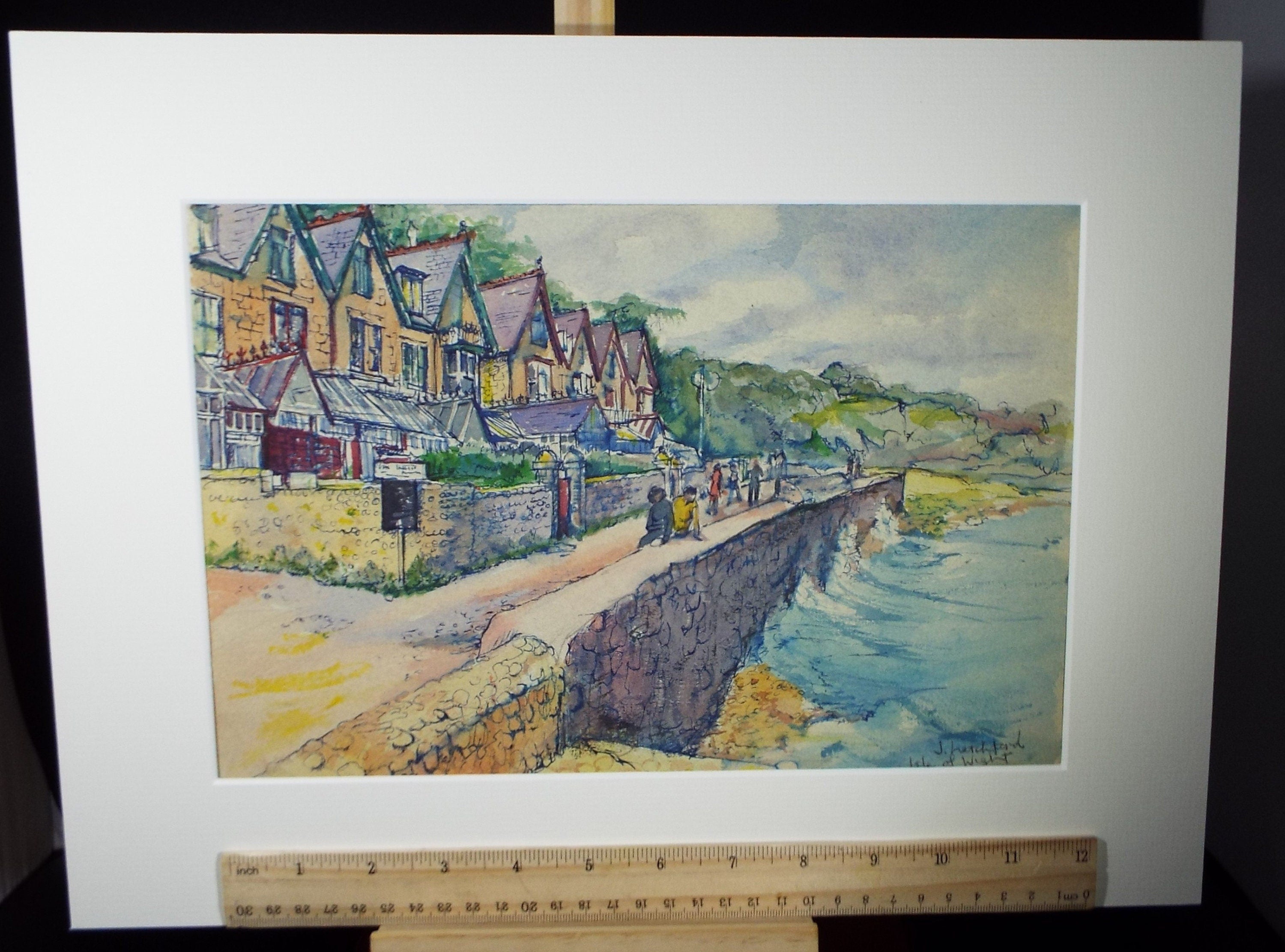 Original Watercolour, 'Shanklin, Isle of Wight, Circa 1980's, Dated 1985, Joyce Letchford