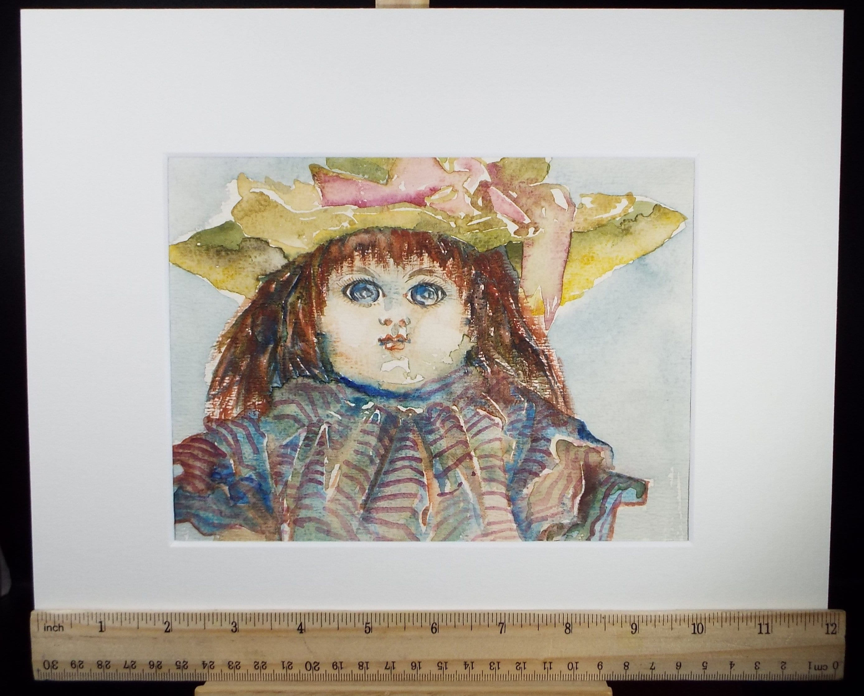 Original Watercolour, 'A Doll Study', c1990s, Karla Buchel (b1933), Dutch School
