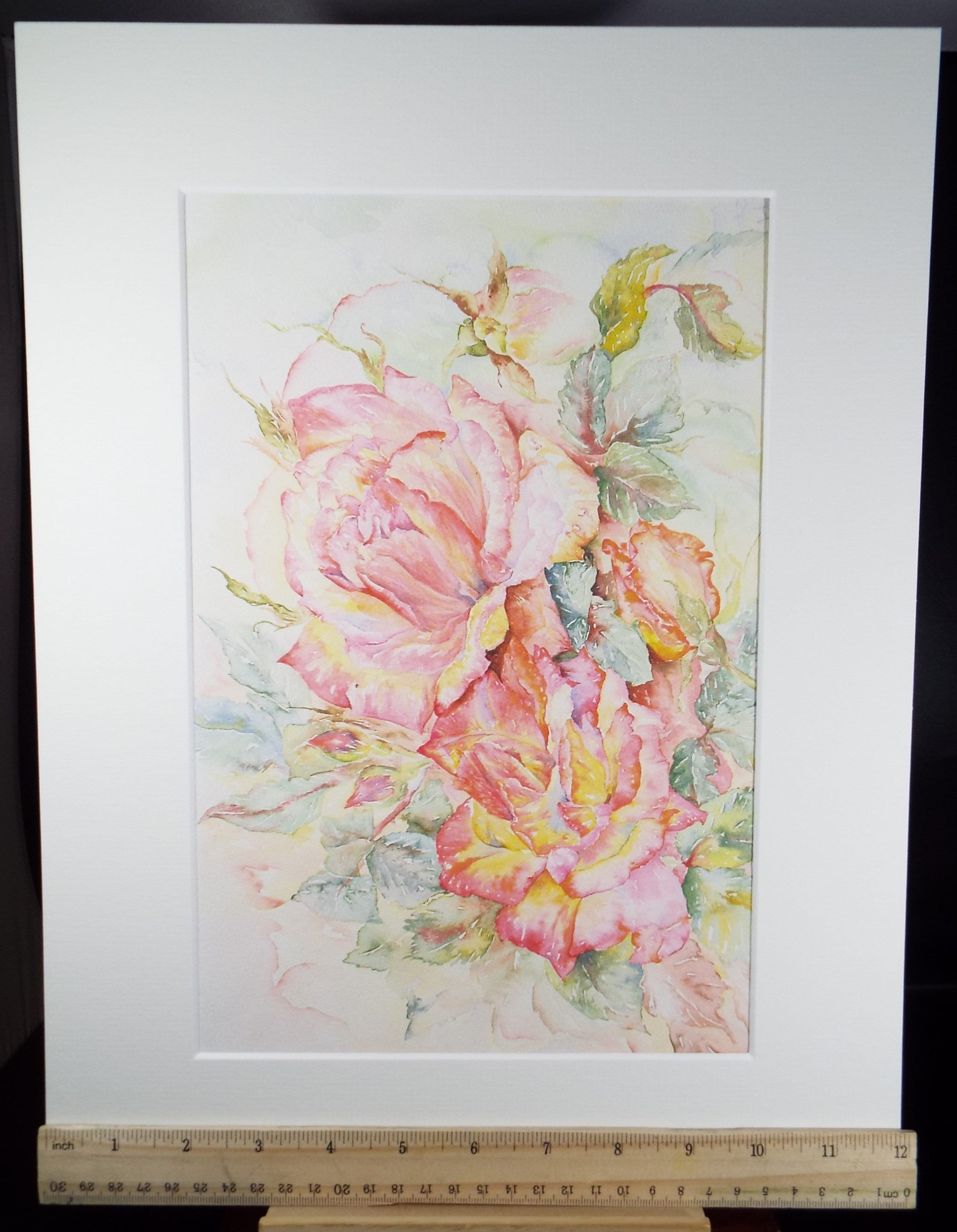 Original Watercolour, 'A Study of Roses, circa 2003
