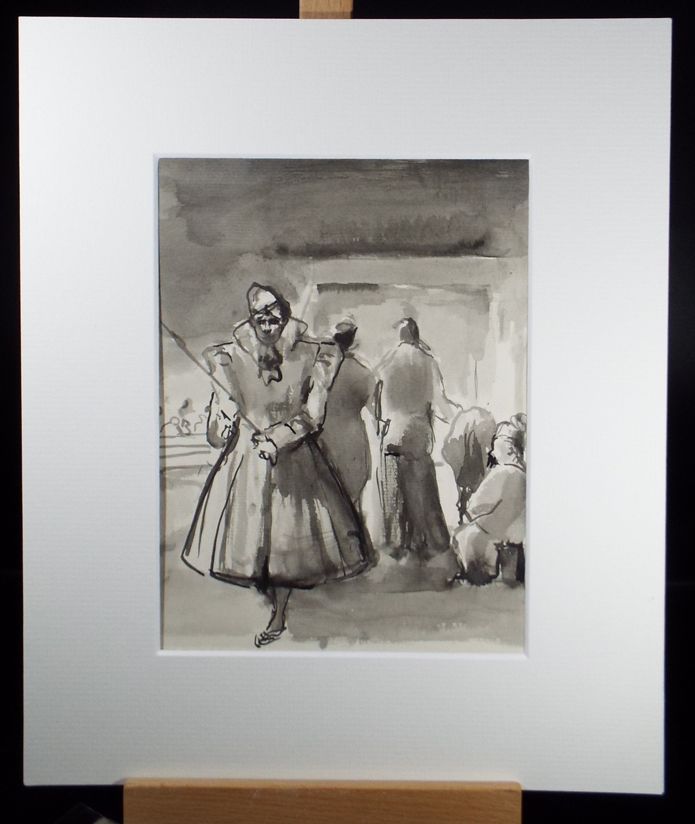 Original Watercolour,'The Circus', circa 1990, Mariota Bosanquet (1923-2022)