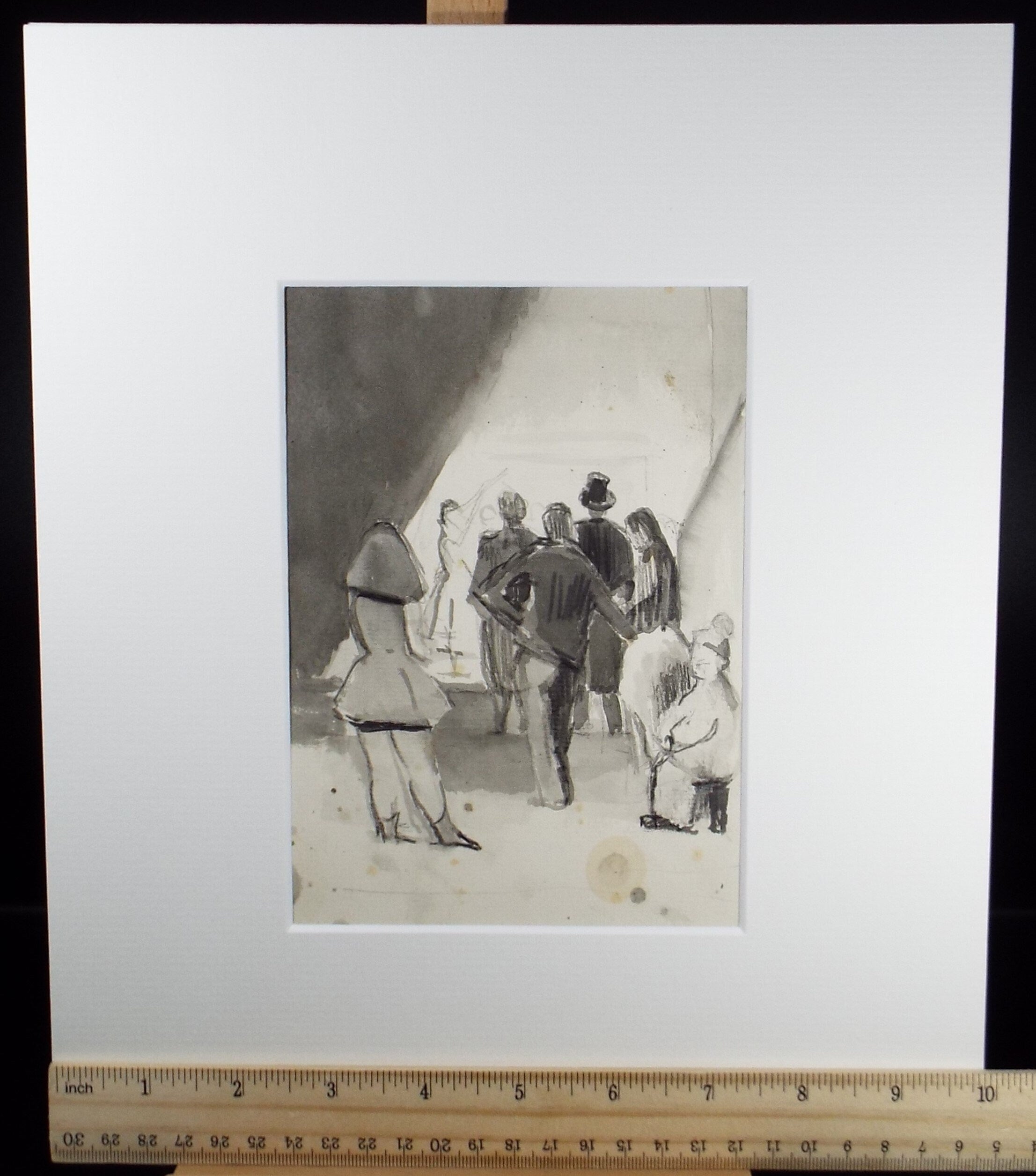 Original Watercolour,'Circus performers', circa 1990, Mariota Bosanquet (1923-2022)