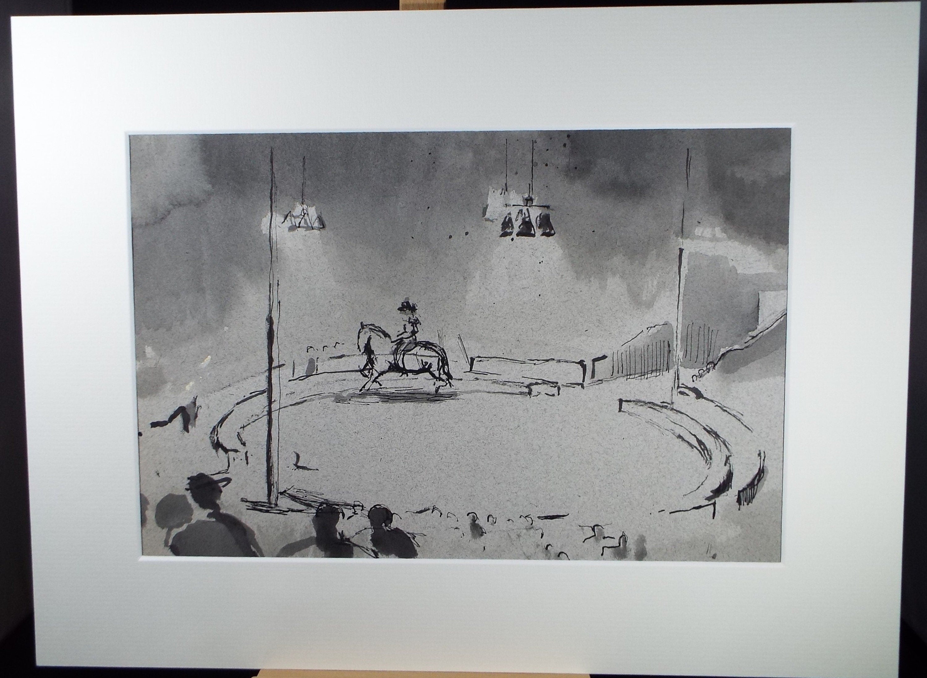 Original Watercolour,'Circus Ring', circa 1990, Mariota Bosanquet (1923-2022)