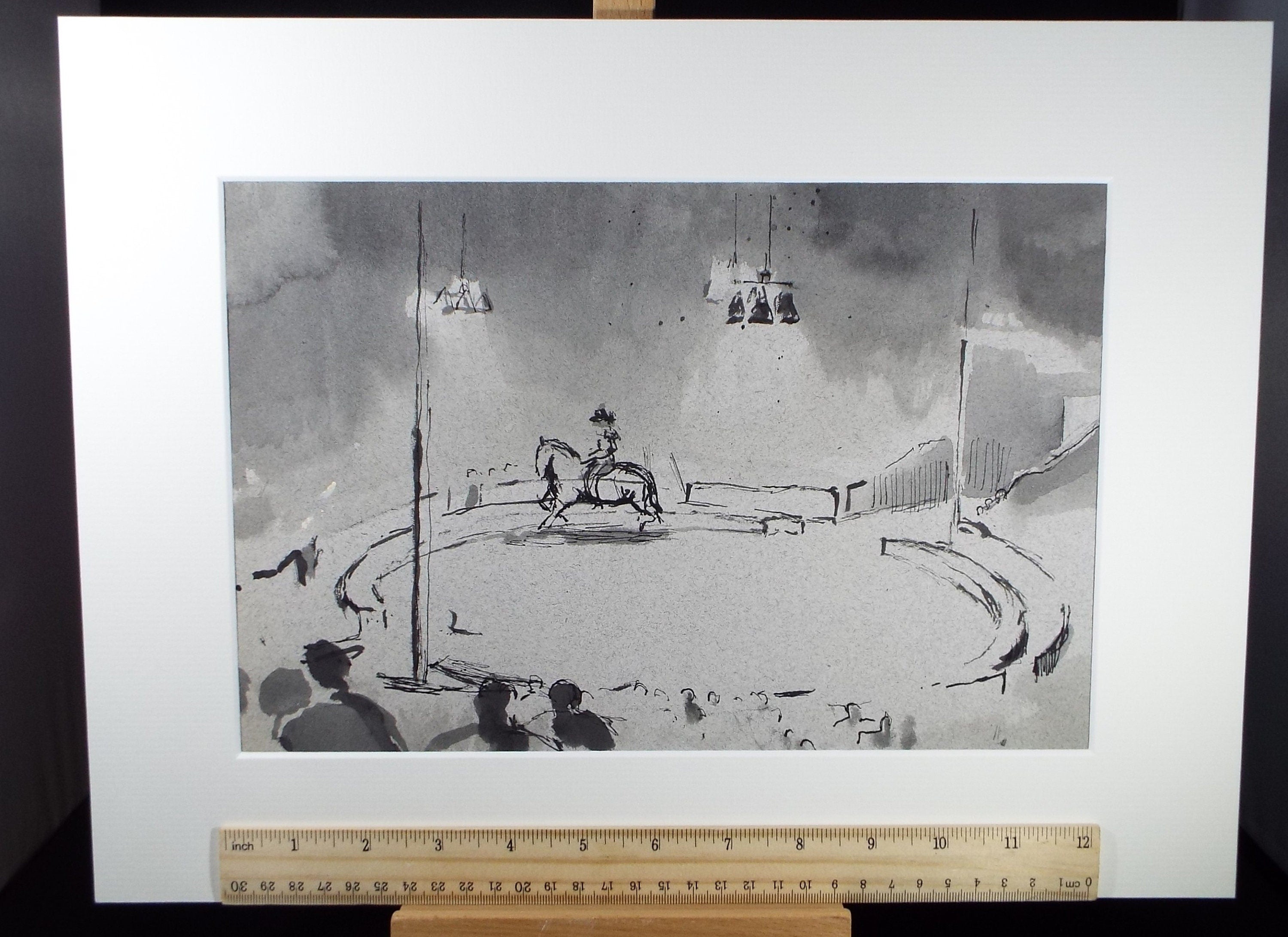 Original Watercolour,'Circus Ring', circa 1990, Mariota Bosanquet (1923-2022)