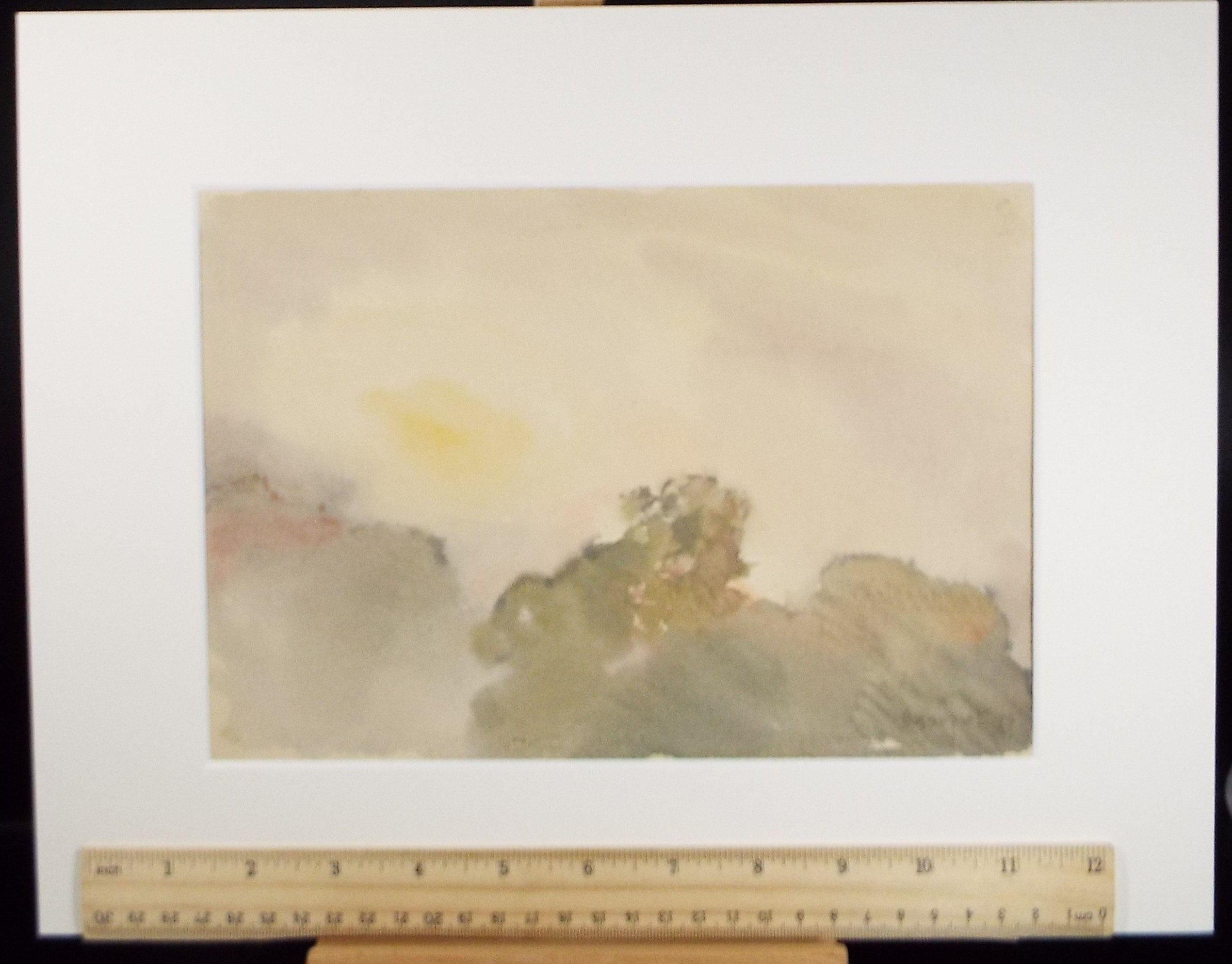 Original Watercolour,'Sky Study', circa 1990, Mariota Bosanquet (1923-2022)