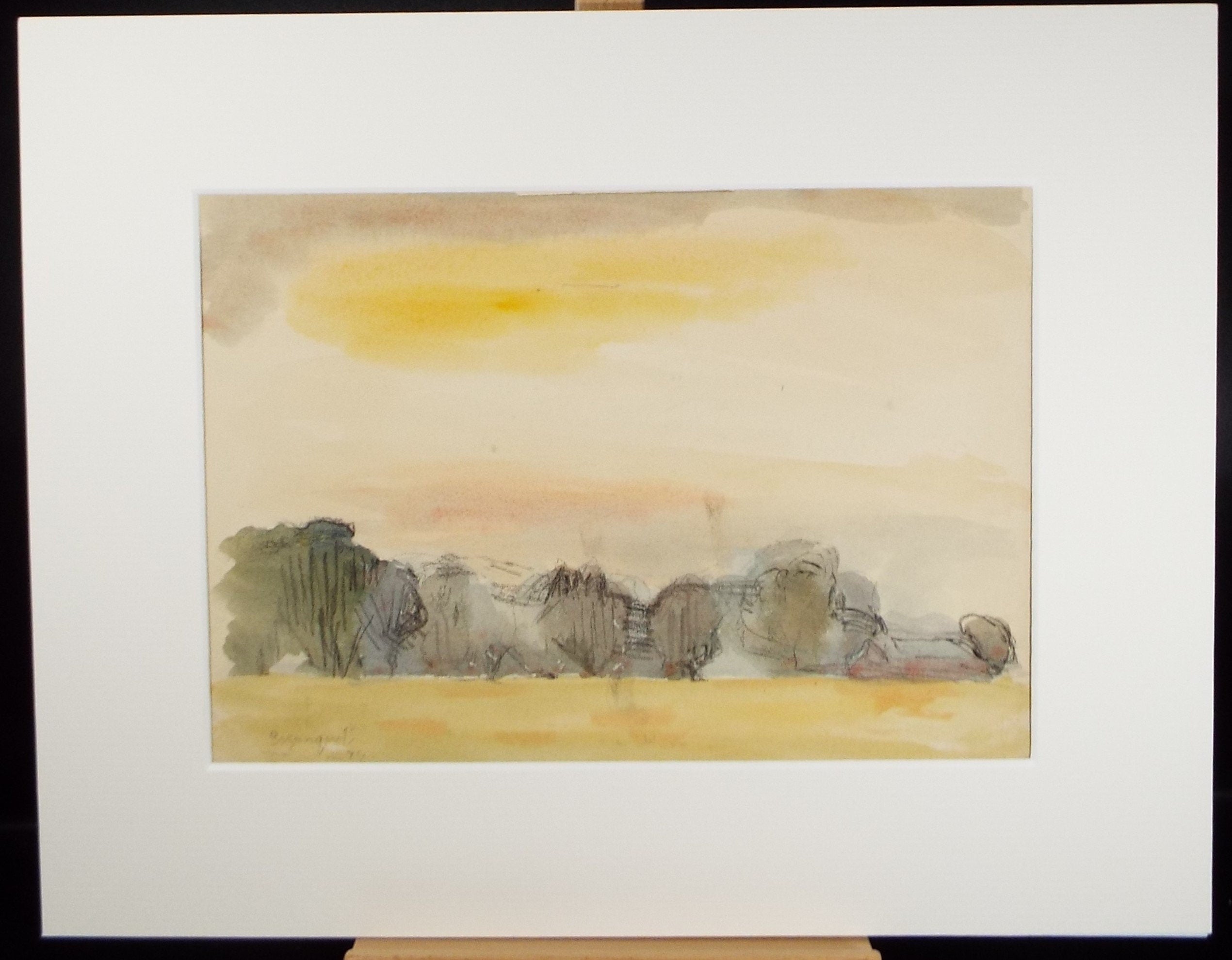 Original Watercolour,'Sunrise', circa 1990, Mariota Bosanquet (1923-2022)