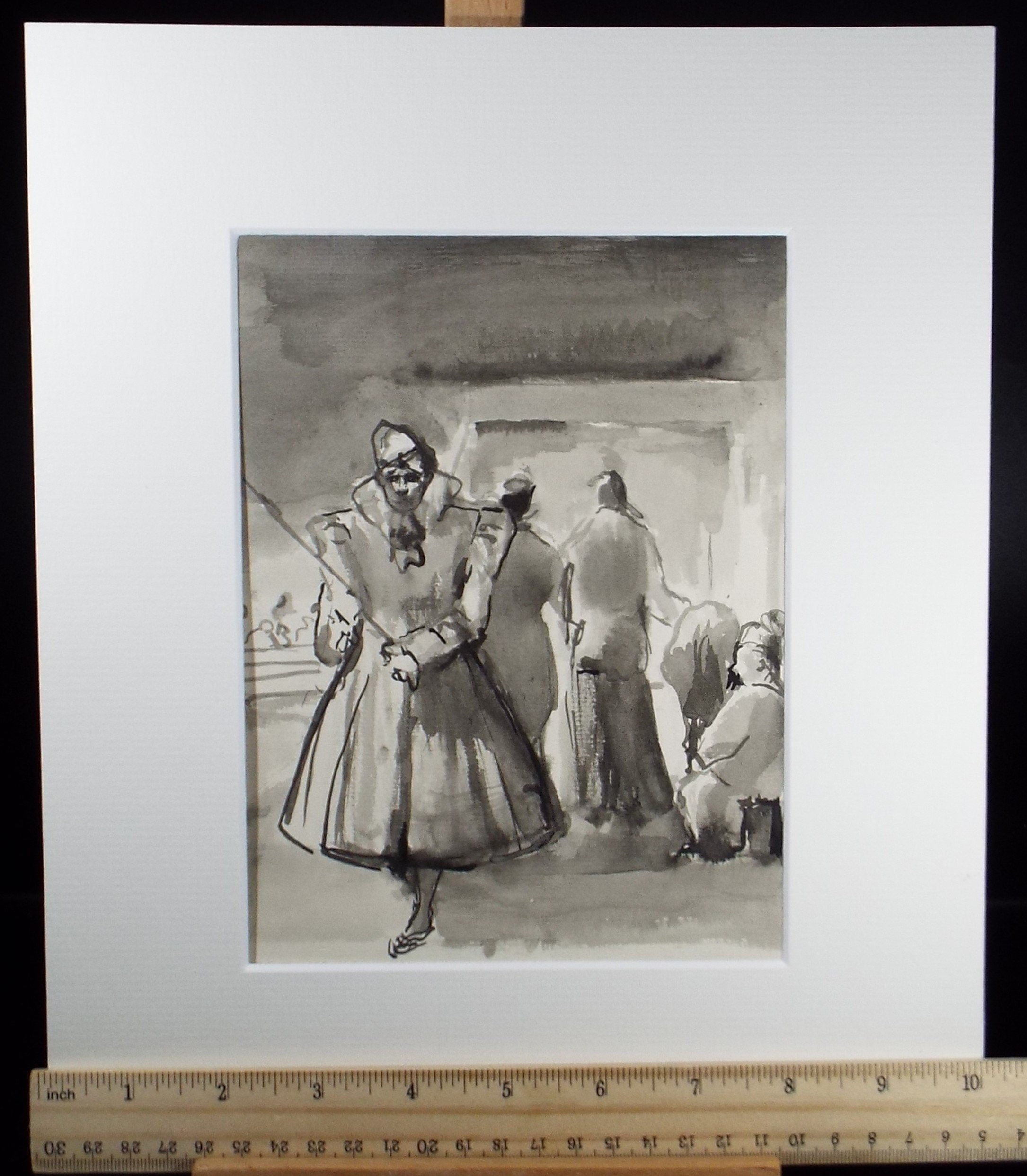 Original Watercolour,'The Circus', circa 1990, Mariota Bosanquet (1923-2022)