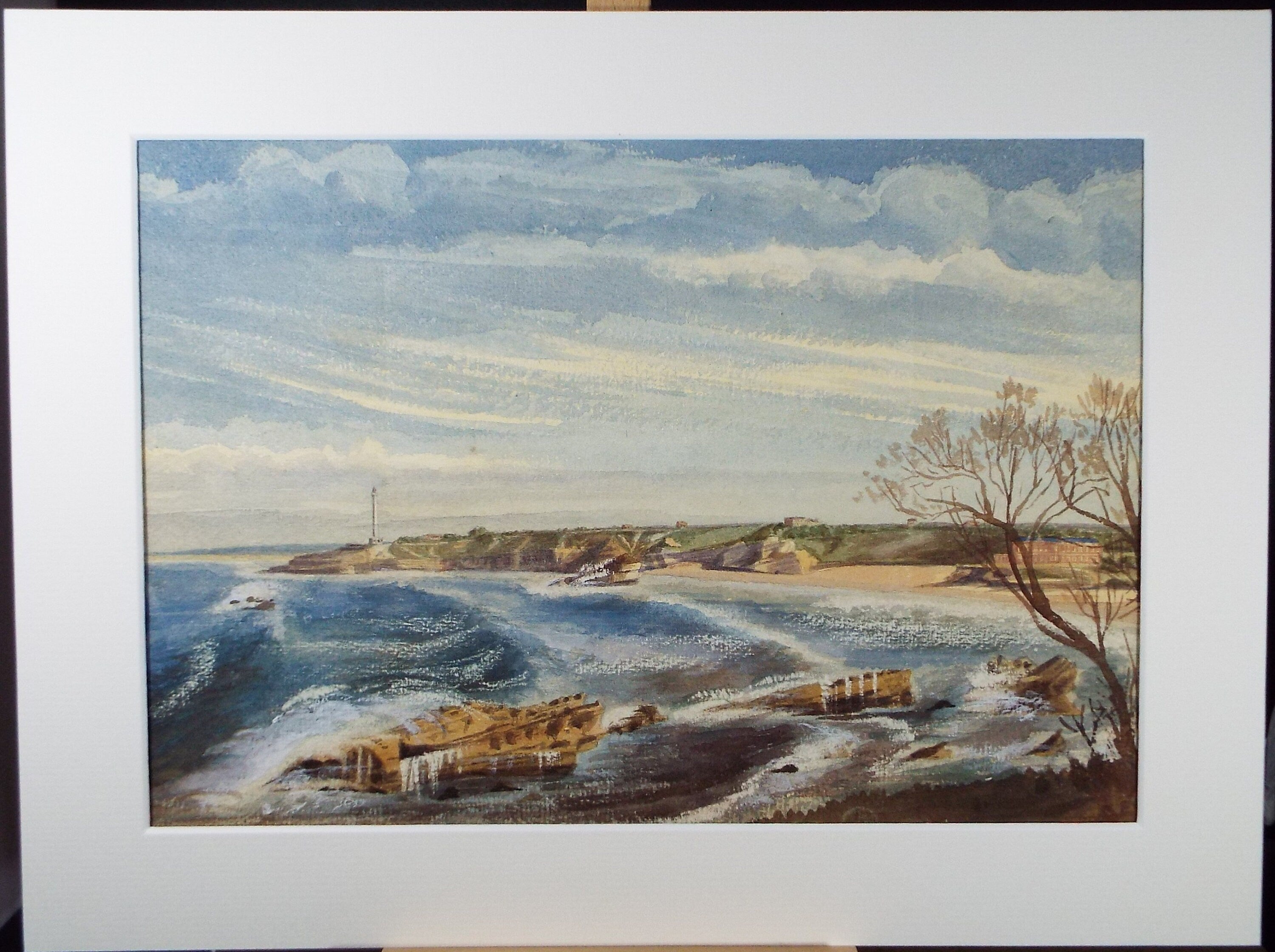 Original Watercolour, 'Biarritz', c1880, A Elliott