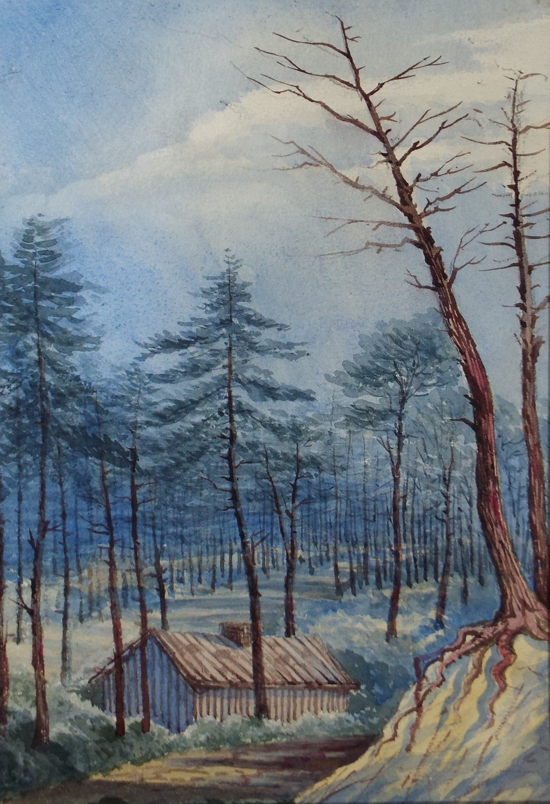 Original Watercolour, 'Acachon', c1880, Artist Unknown