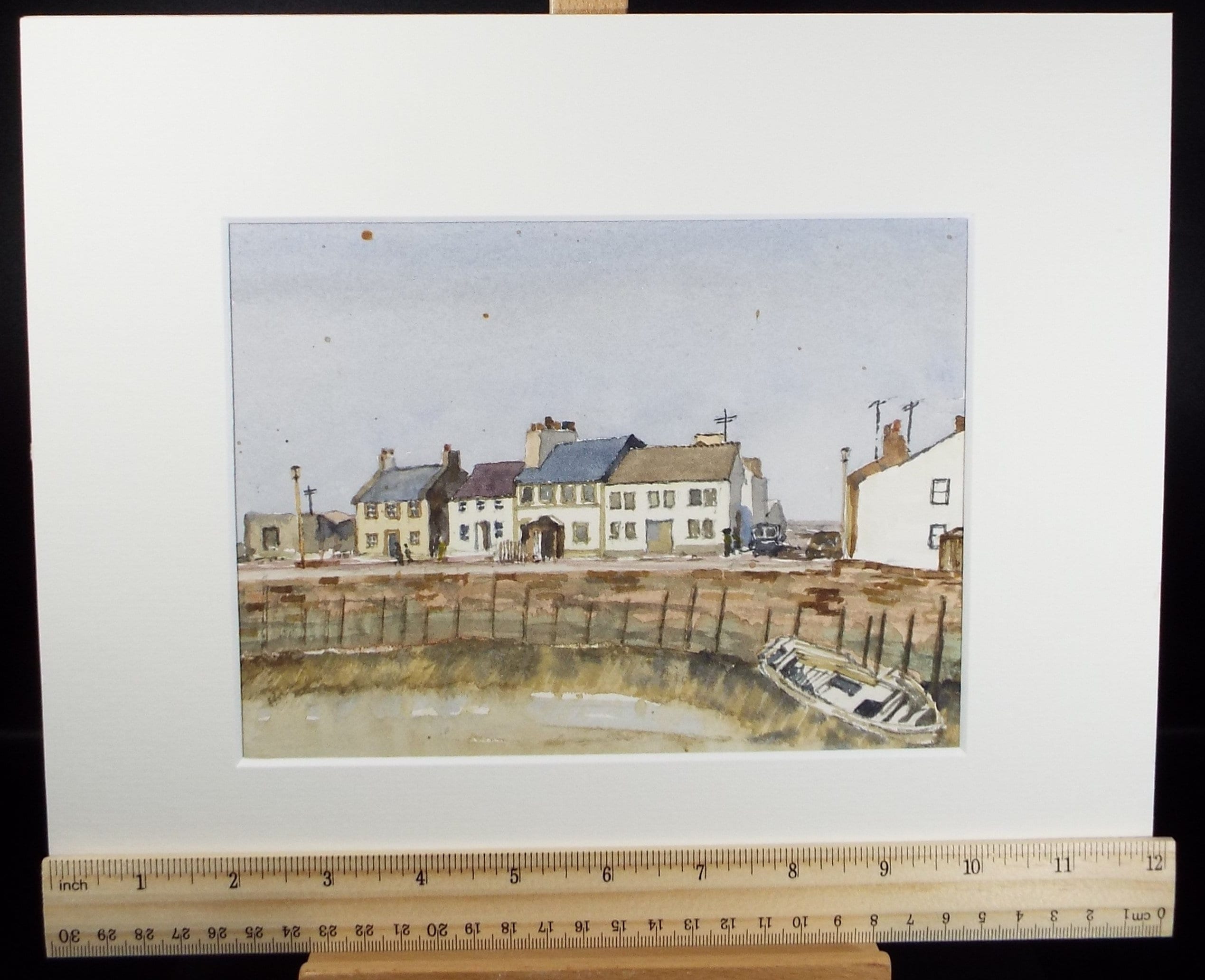 Original Watercolour, 'Cumberland Cottages', circa 1980's, Unknown Artist