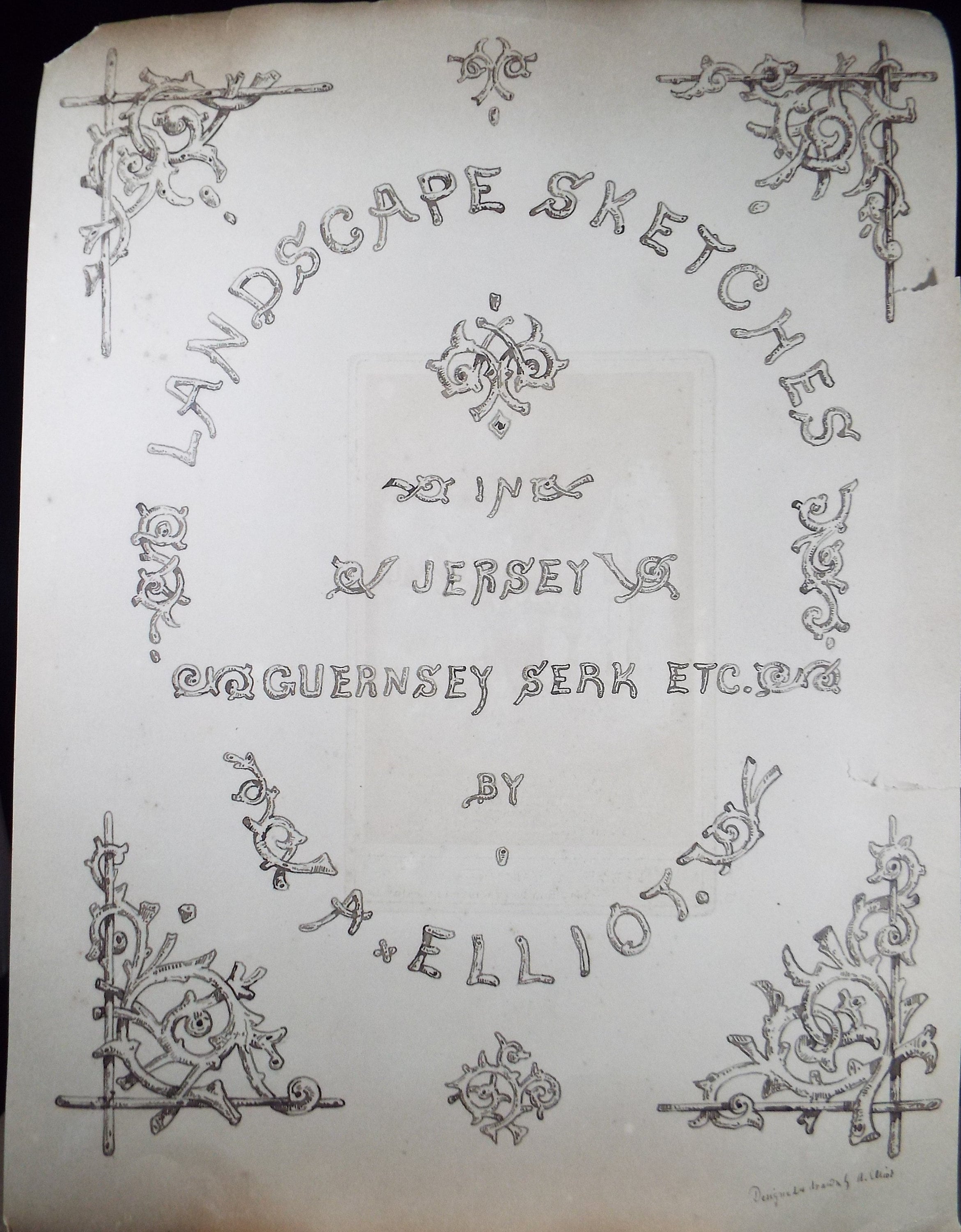 Original Watercolour, 'A Farmstead', c1880, A Elliott