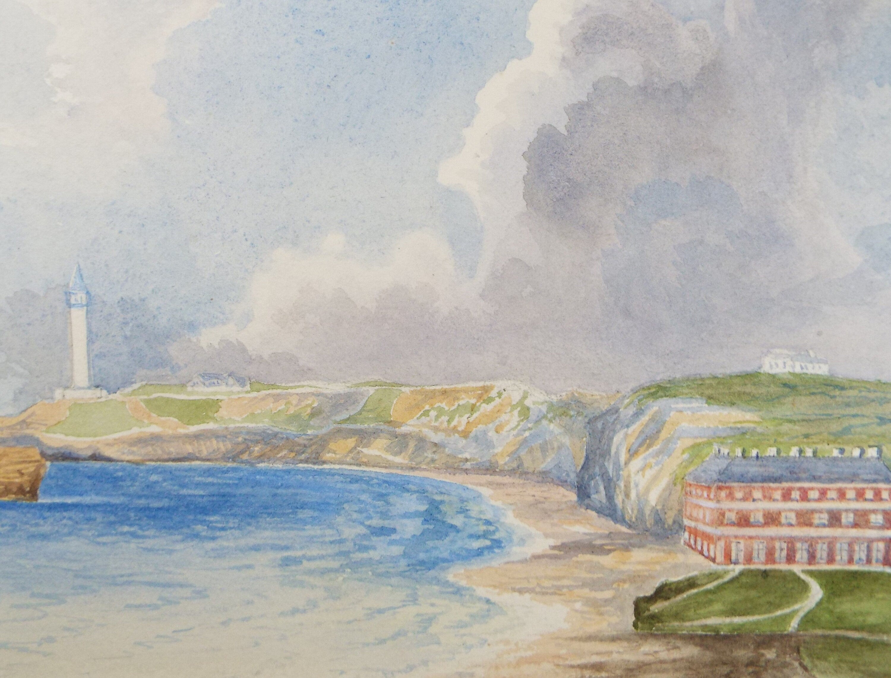 Original Watercolour, 'Biarritz', c1880, Artist Unknown