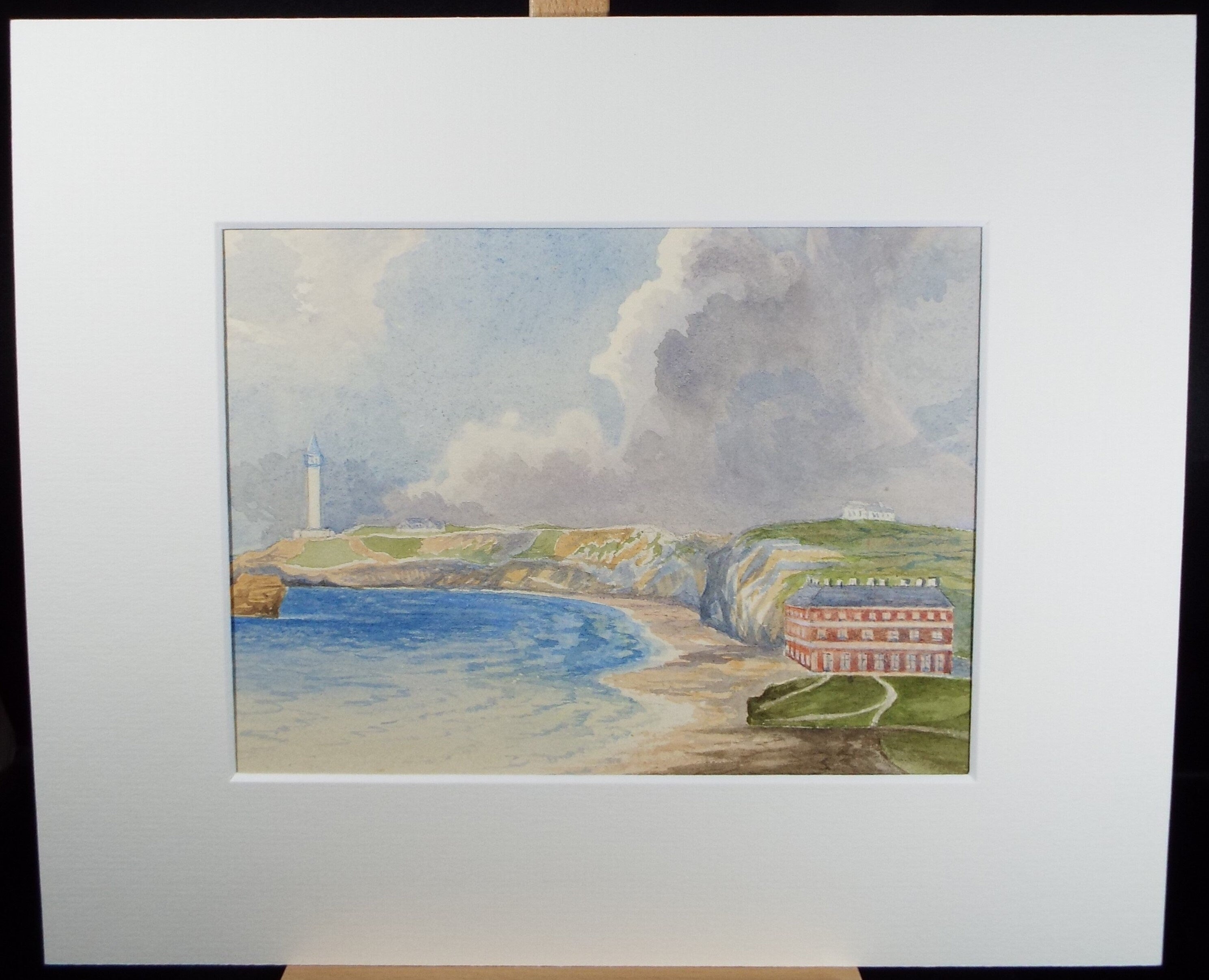 Original Watercolour, 'Biarritz', c1880, Artist Unknown