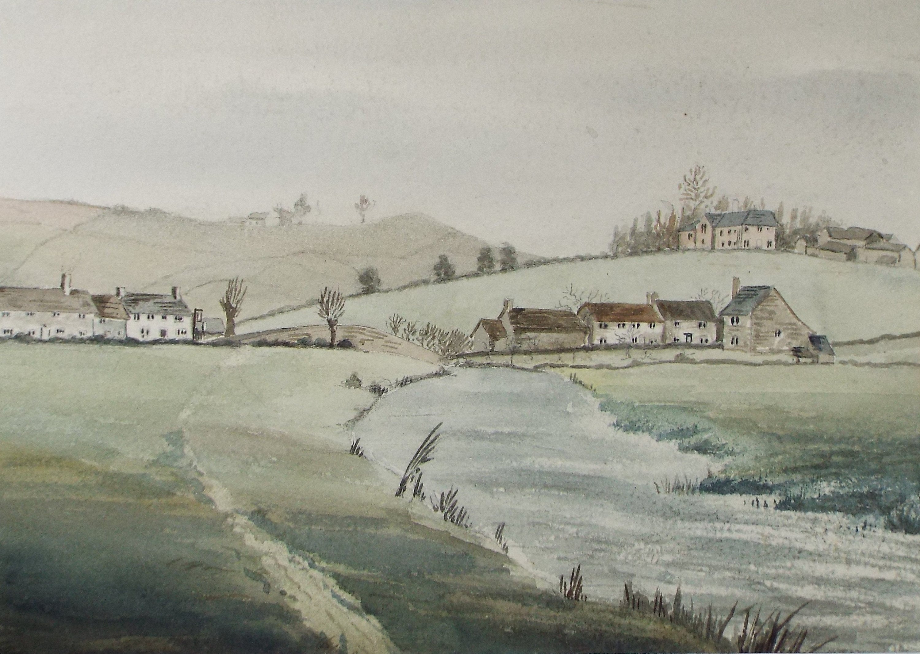 Original Watercolour, 'Seaton', c1880, A Elliott