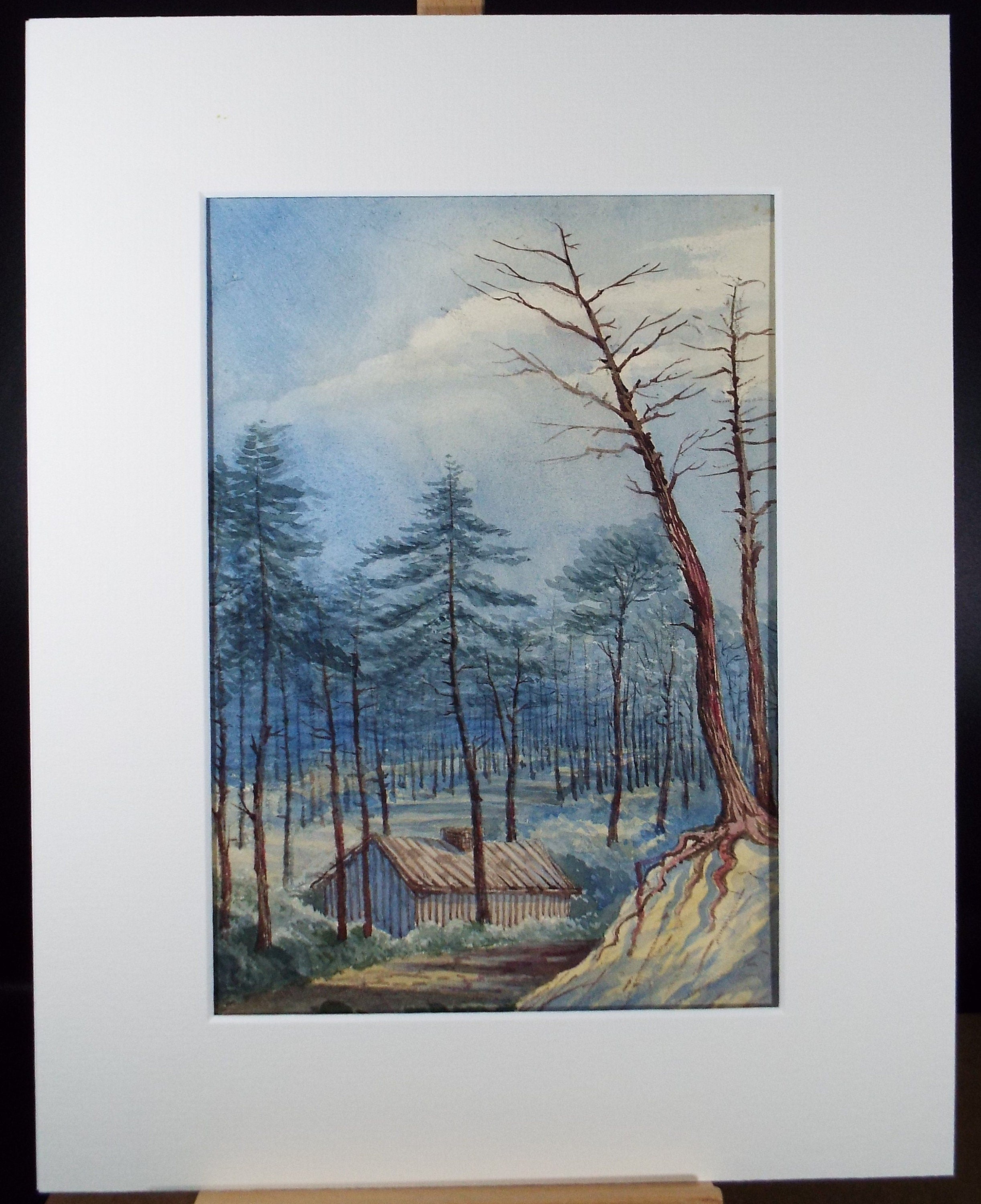 Original Watercolour, 'Acachon', c1880, Artist Unknown