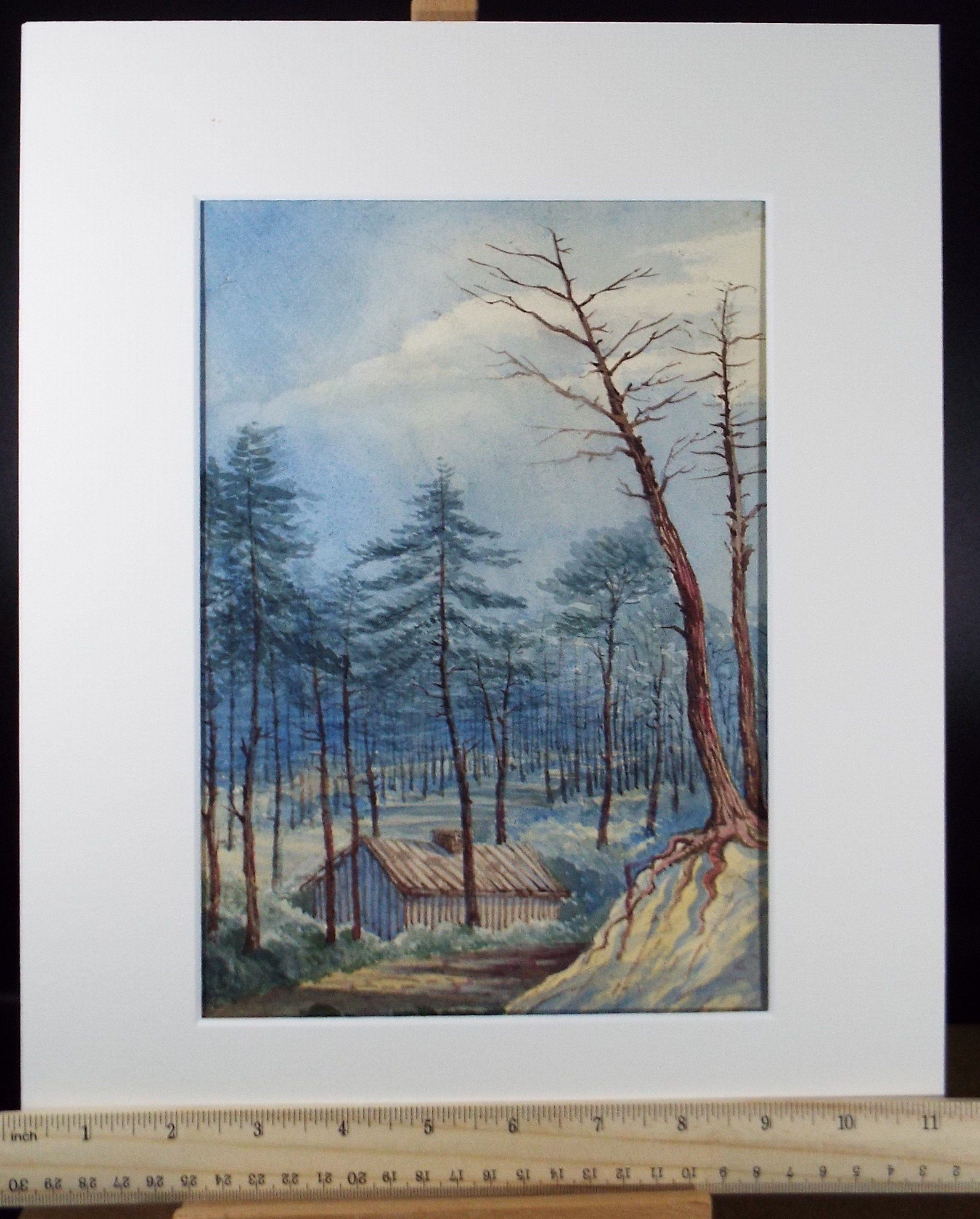 Original Watercolour, 'Acachon', c1880, Artist Unknown