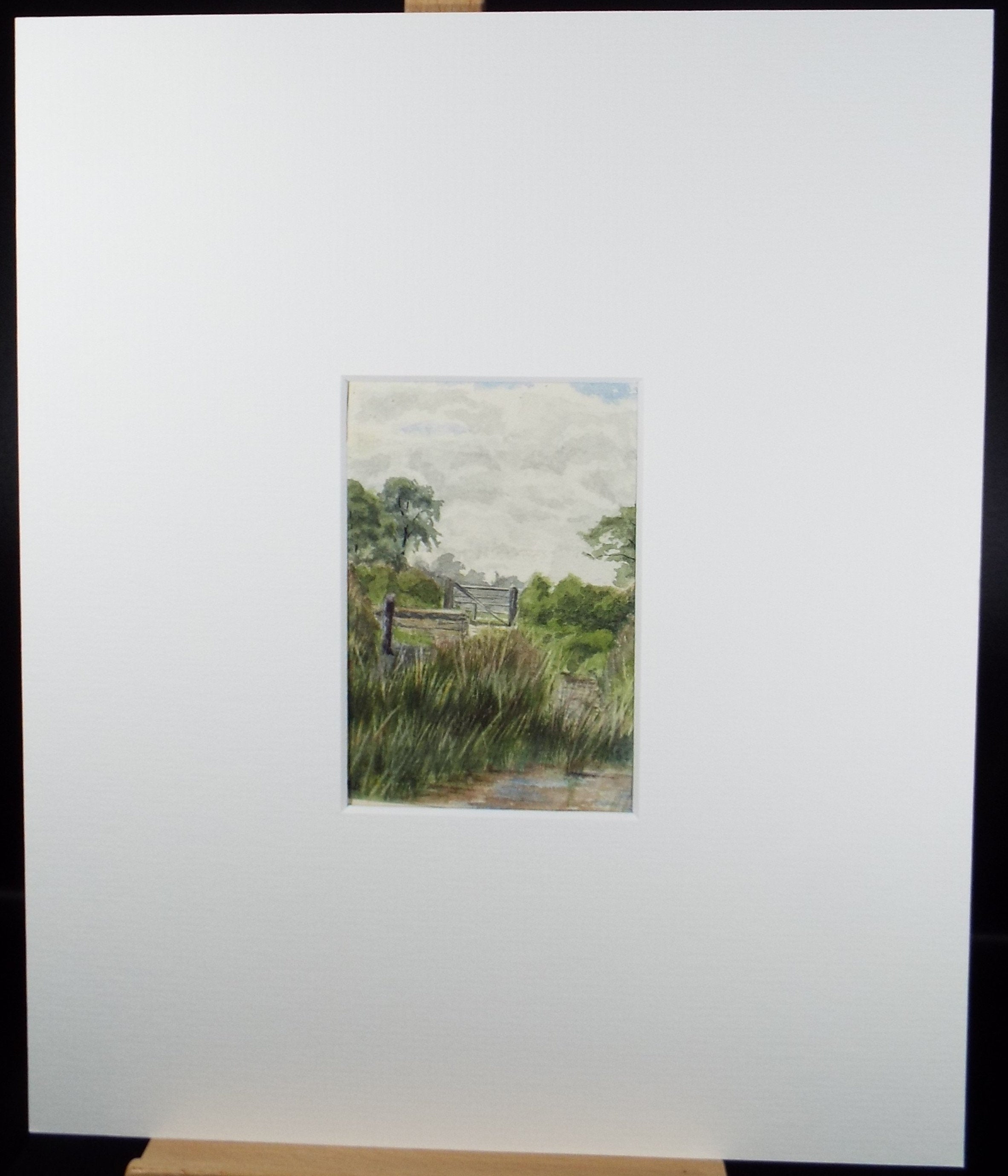 Original Watercolour, 'Near Botcherby', c1890's, Unknown Artist